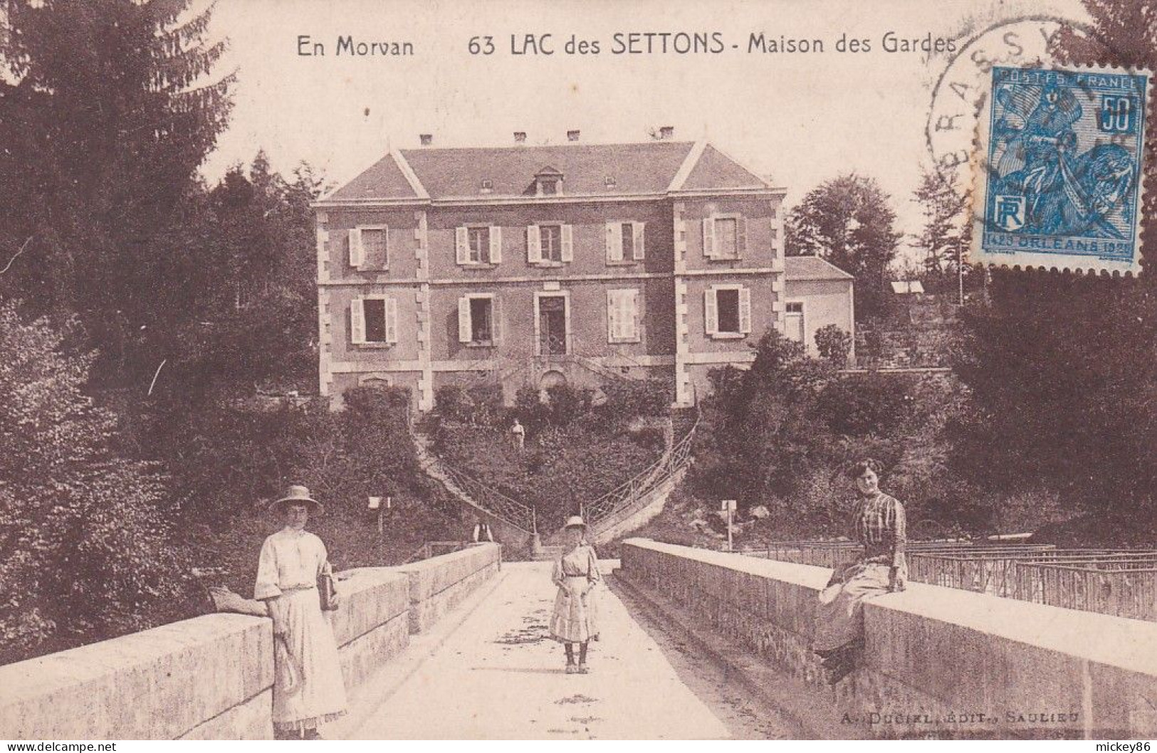 MOUX EN MORVAN -- Lac Des Settons--Maison Des Gardes (animée) ................à Saisir - Otros & Sin Clasificación