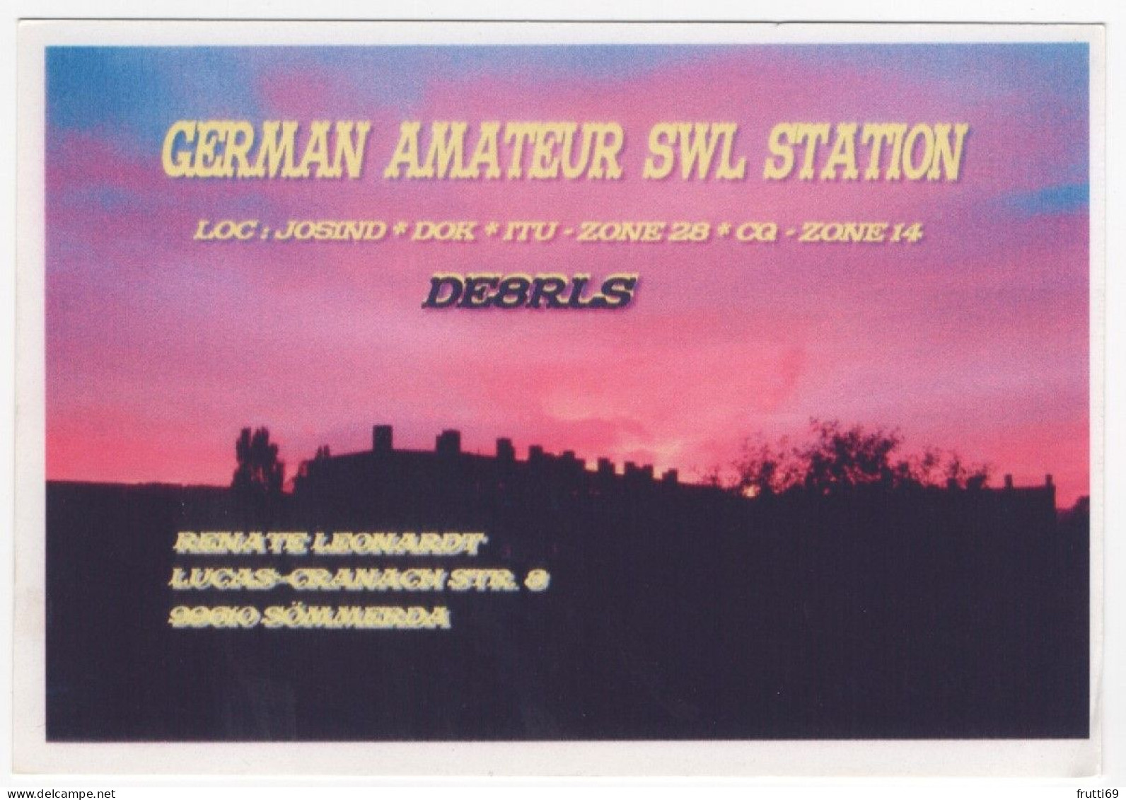 AK 208370 QSL - Germany - Sömmerda - Radio