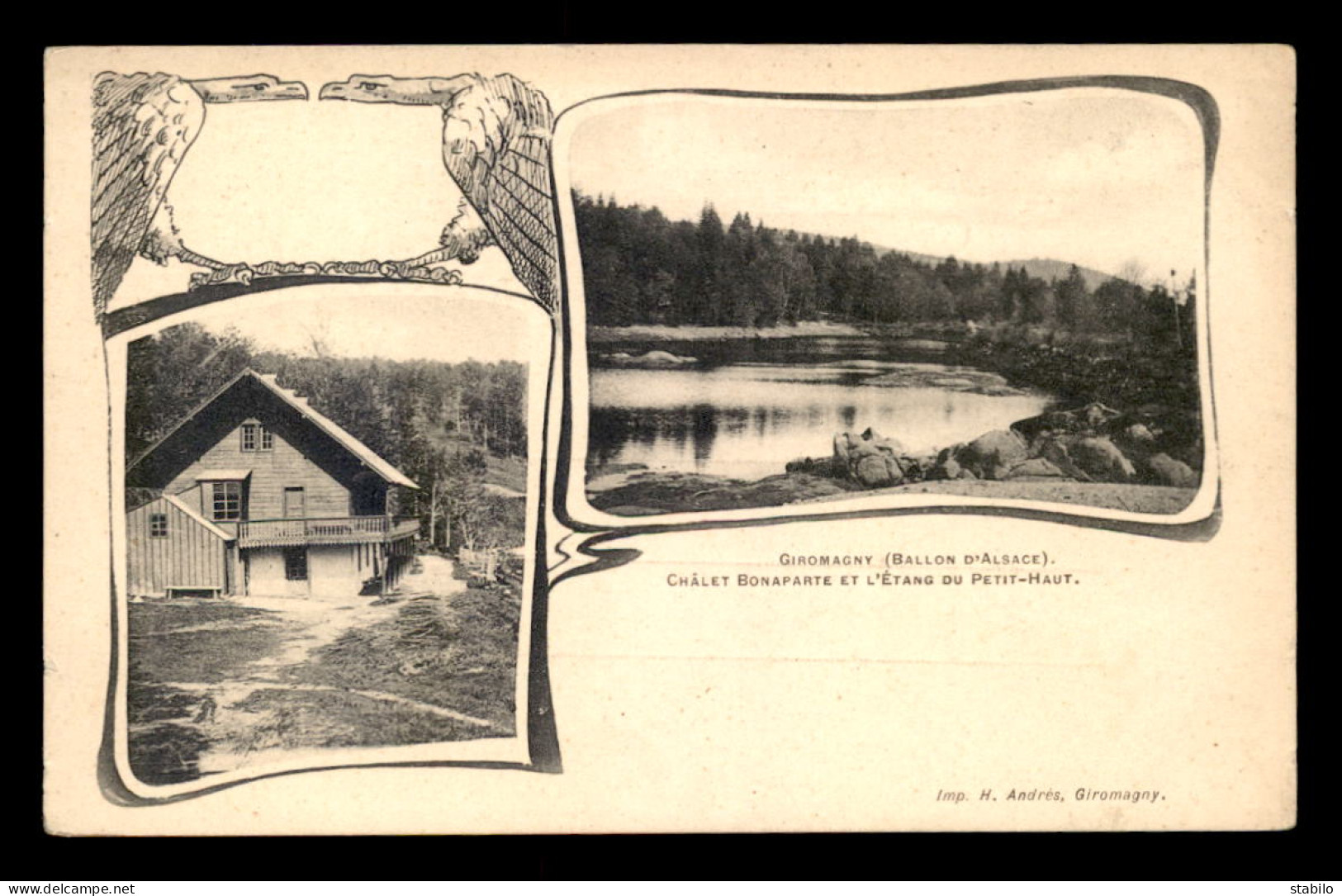 90 - GIROMAGNY - CHALET BONAPARTE ET ETANG DU PETIT-HAUT - Giromagny