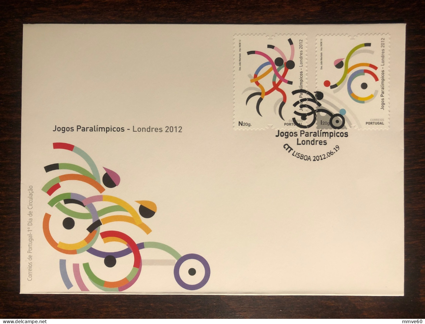 PORTUGAL FDC COVER 2012 YEAR PARALYMPIC DISABLED SPORTS HEALTH MEDICINE STAMPS - FDC