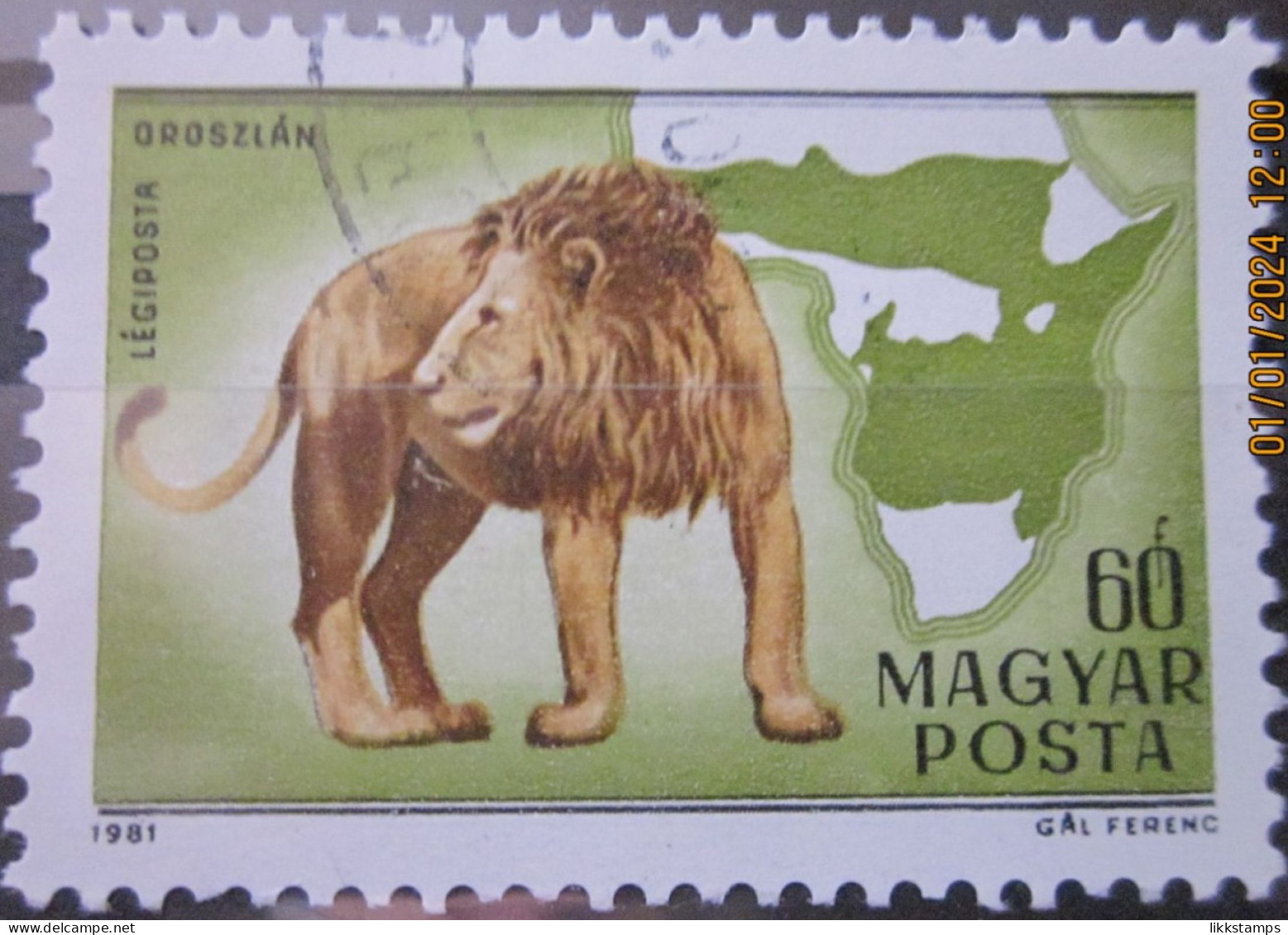 HUNGARY ~ 1981 ~ S.G. NUMBER 3360, ~ ANIMALS. ~ VFU #03039 - Used Stamps