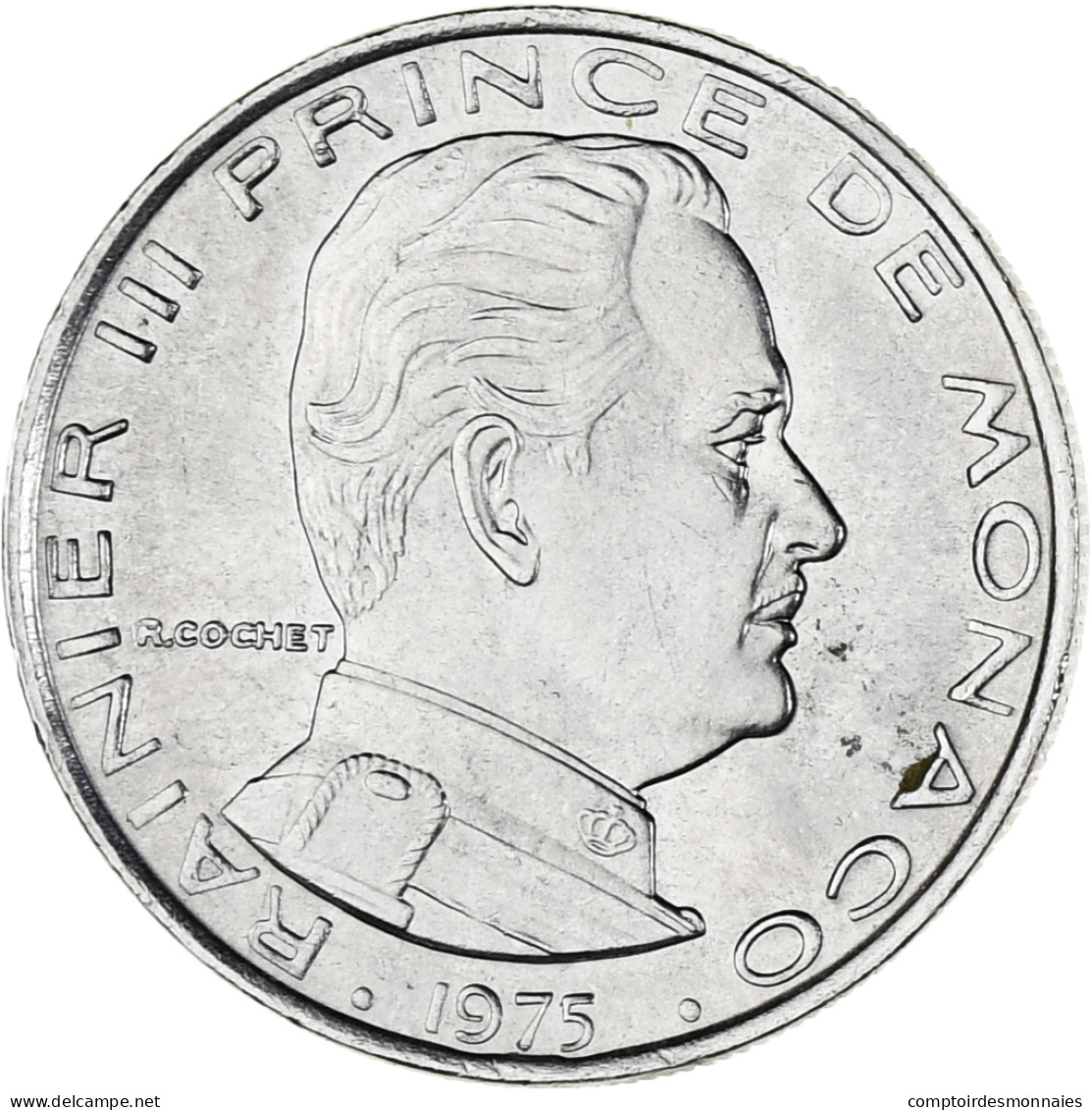 Monnaie, Monaco, Rainier III, Franc, 1975, SUP, Nickel, Gadoury:MC 150, KM:140 - 1960-2001 Nieuwe Frank