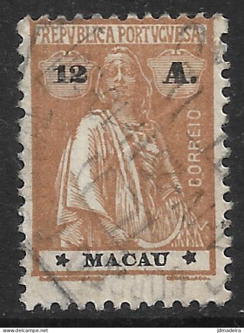 Macao Macau – 1913 Ceres Type 12 Avos Used Stamp Star Positions Variety - Neufs