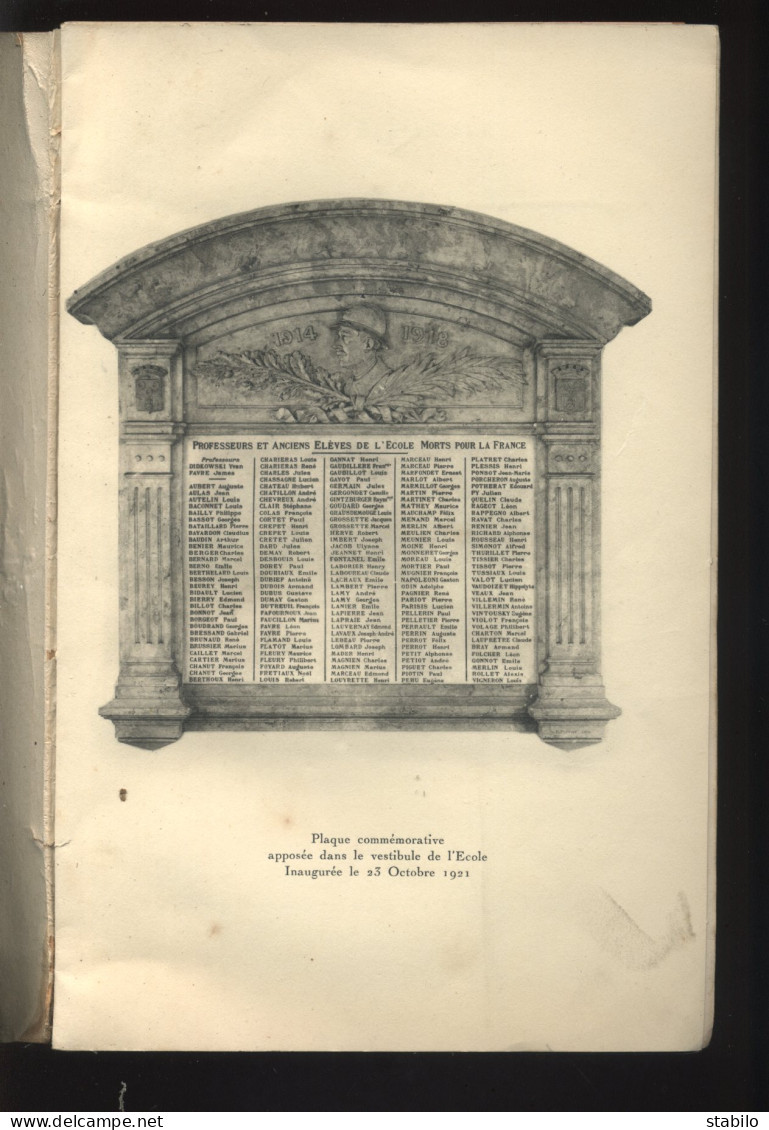 CHALON-SUR-SAONE (SAONE-ET-LOIRE) - BULLETIN DE LA SOCIETE AMICALE DES ANCIENS ELEVES DE L'ECOLE PROFESSIONNELLE 1921-22 - Diplomi E Pagelle