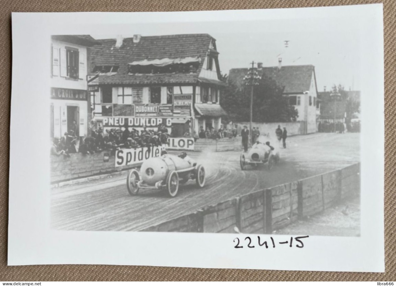 1922 - GP Strasbourg - Ballot Bugatti - 14 X 10 Cm (REPRO PHOTO !  Zie Beschrijving, Voir Description, See Description)! - Sporten