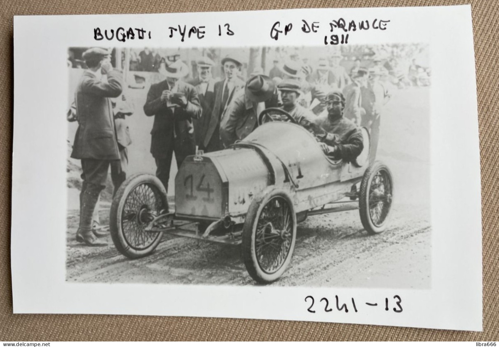 1911 - GP Le Mans - Ernest Friedrich - 14 X 9 Cm (REPRO PHOTO !  Zie Beschrijving, Voir Description, See Description) ! - Sport