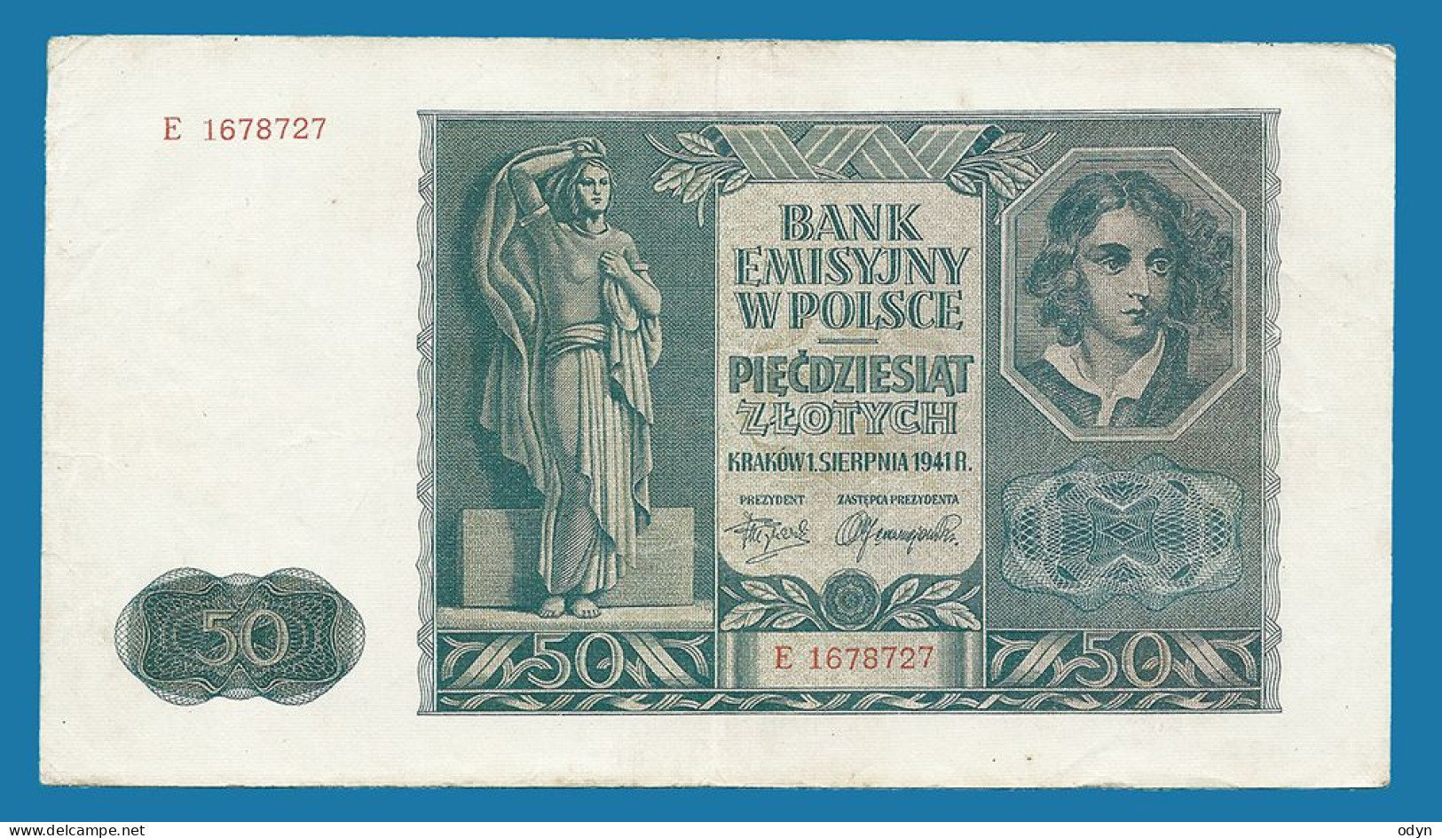 Poland, 1929, 1941; Lot Of 3 Banknotes 50 Zlotych, VF - See Desctiption - Polonia