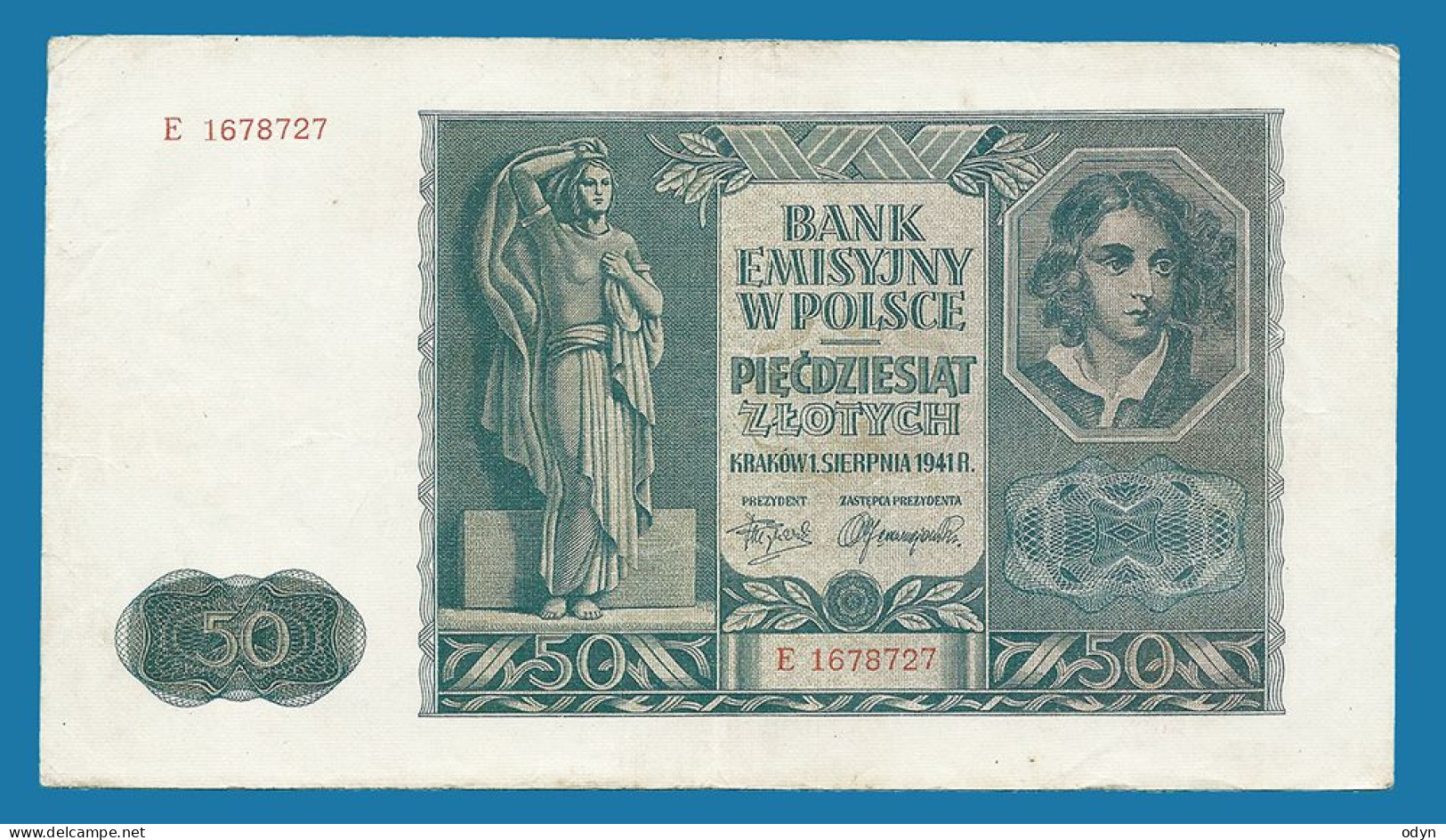 Poland, 1929, 1941; Lot Of 3 Banknotes 50 Zlotych, VF - See Desctiption - Polen