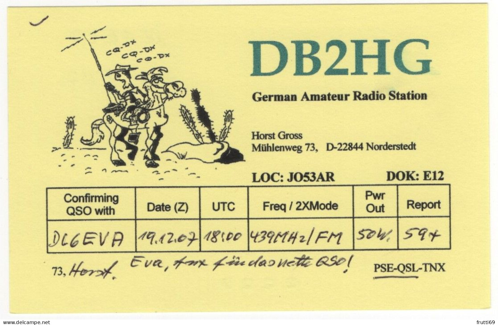 AK 208407 QSL - Germany - Norderstedt - Radio