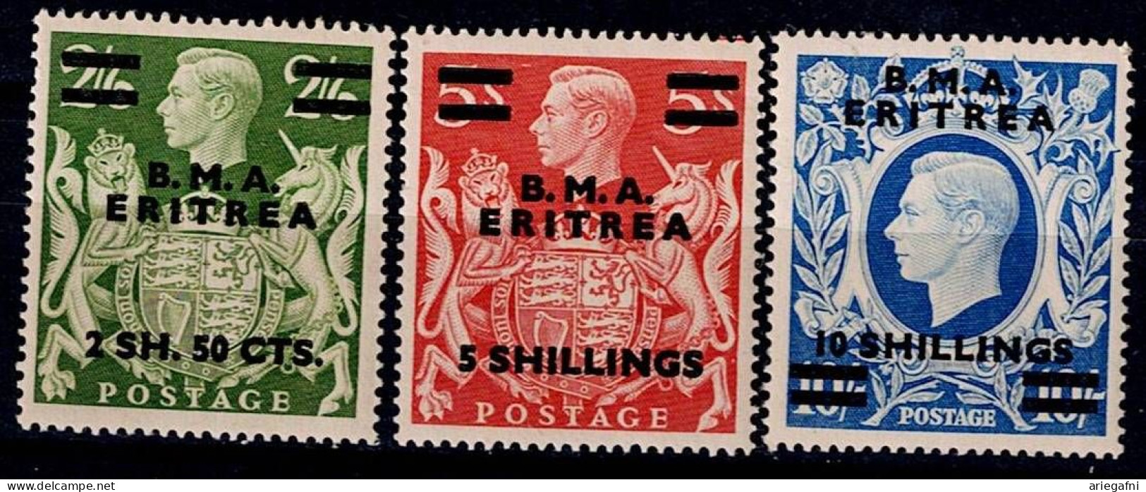 ERITREA 1948 KING GEORG V MI No 11-3 MNH VF!! - Erythrée