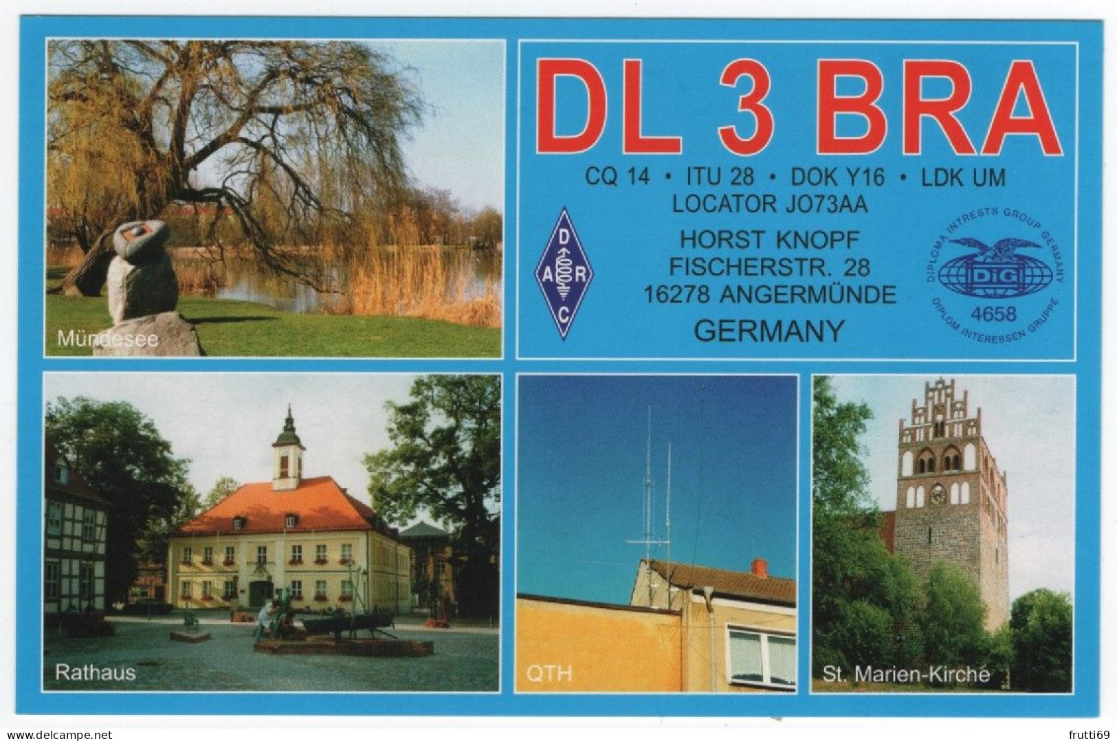 AK 208421 QSL - Germany - Angermünde - Radio Amateur