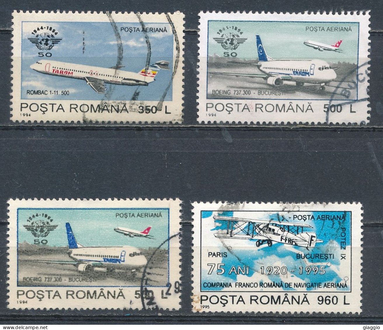 °°° ROMANIA - Y&T N° 316/20 PA - 1994/1995 °°° - Oblitérés