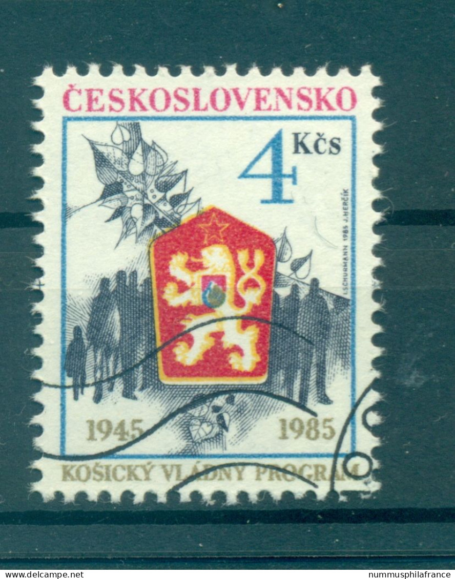 Tchécoslovaquie 1985 - Y & T N. 2623 - Programme De Kosice (Michel N. 2807) - Gebraucht