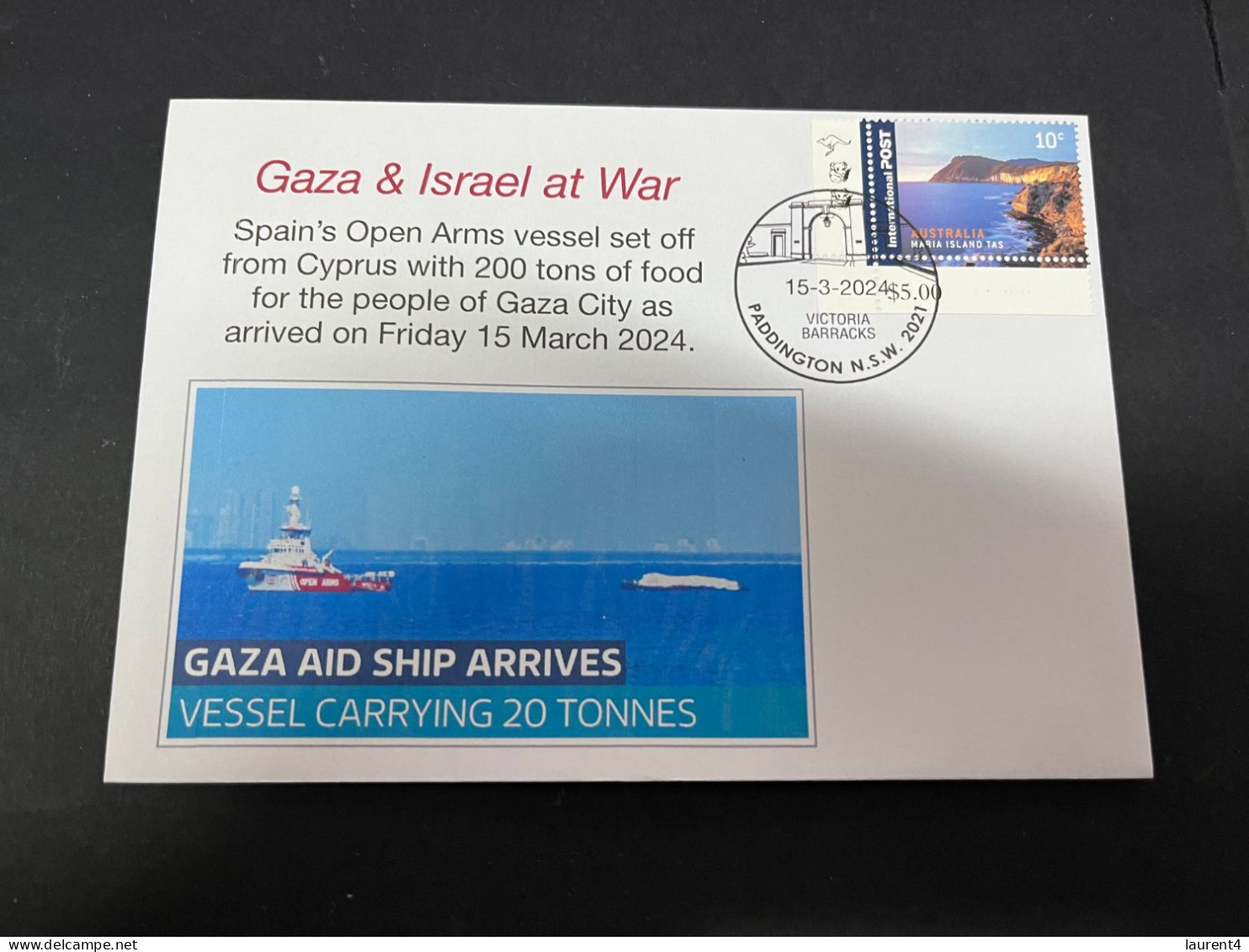 17-3-2024 (3 Y 17) War In Gaza - Spain Open Arms Relief Ship Arrive In CAZA City - Militaria