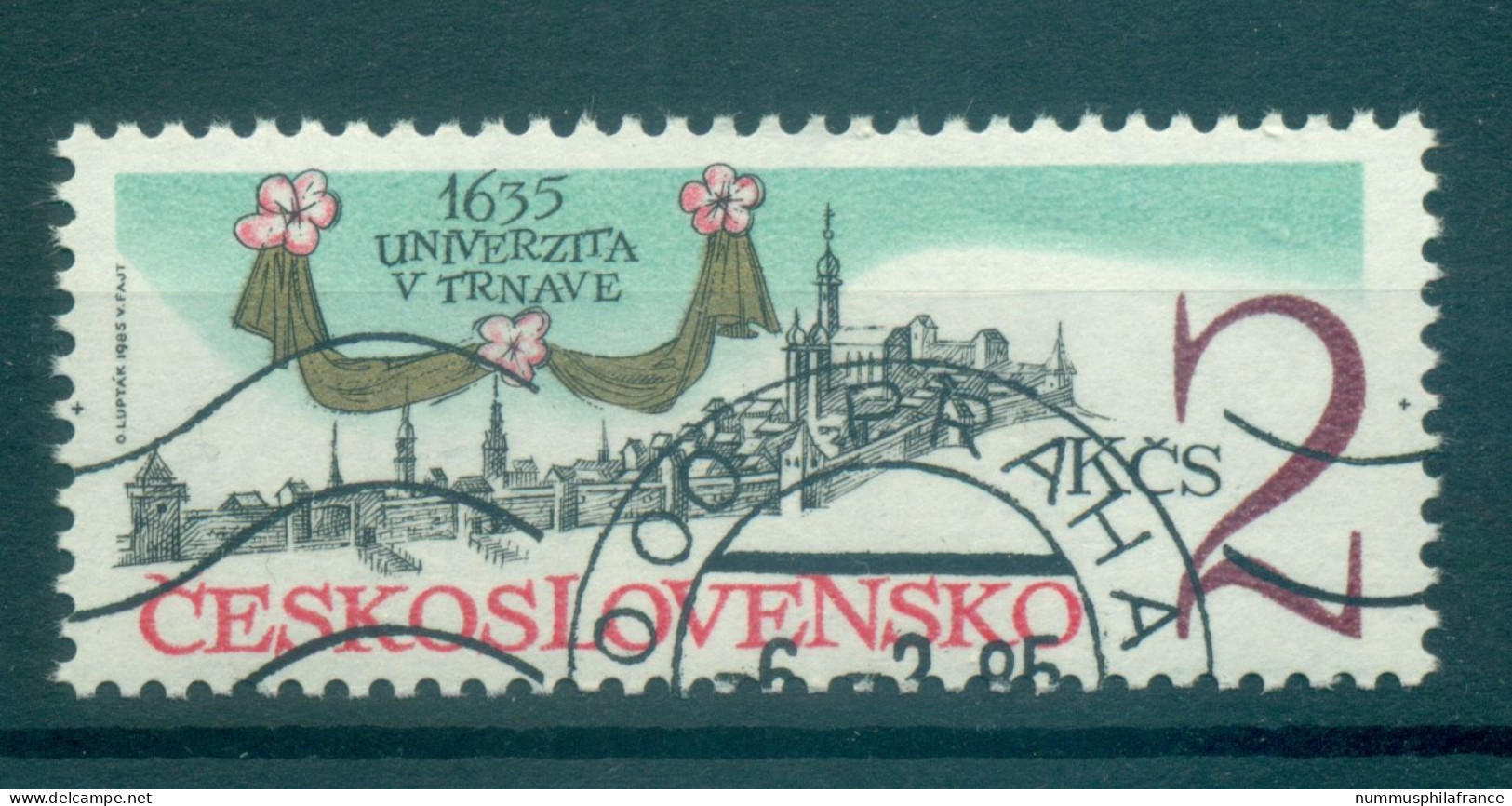 Tchécoslovaquie 1985 - Y & T N. 2619 - Université De Trnava (Michel N. 2801) - Usados