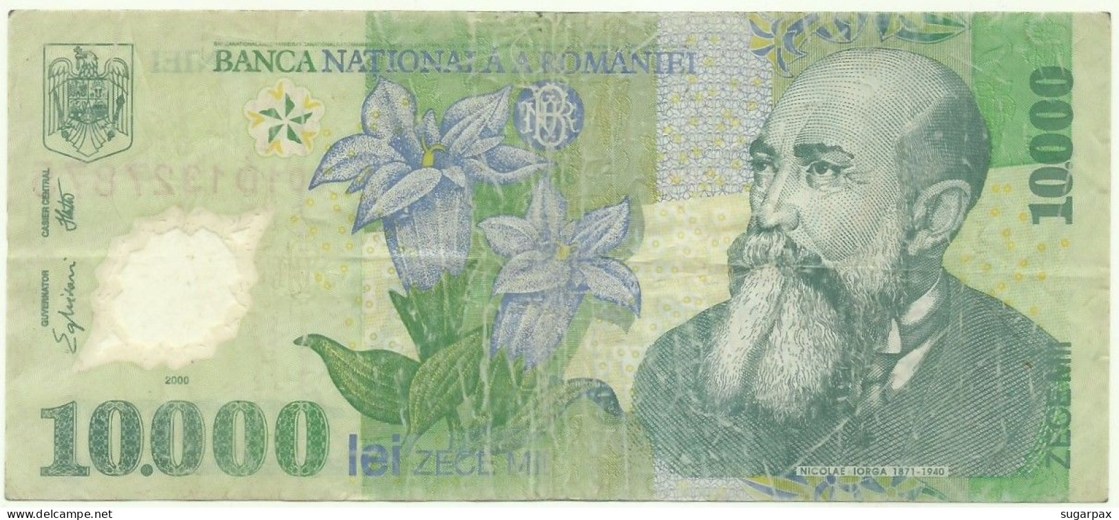 ROMANIA - 10.000 Lei - 2000 - Pick 112.a - Série 001D - POLYMER - 10000 - Rumania