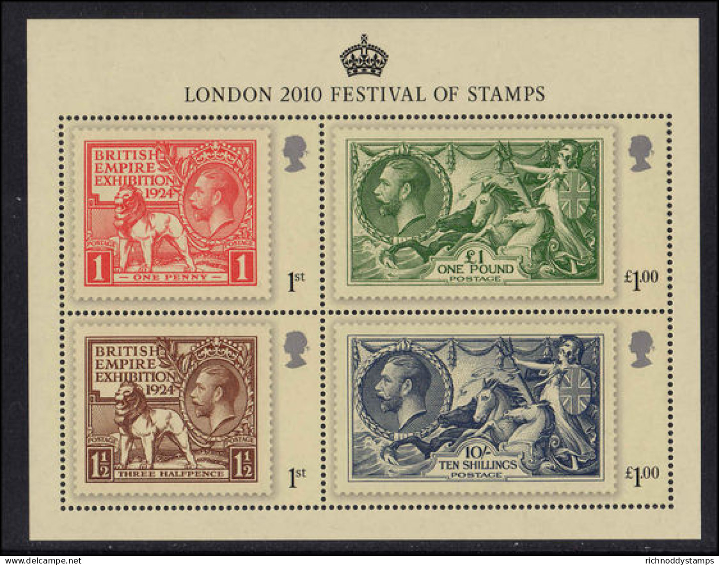 2010 London 2010 Festival Of Stamps (2nd Issue) Souvenir Sheet Unmounted Mint. - Unused Stamps