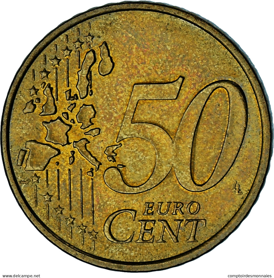 Monaco, Rainier III, 50 Euro Cent, 2002, Paris, TTB+, Laiton, Gadoury:MC177 - Monaco