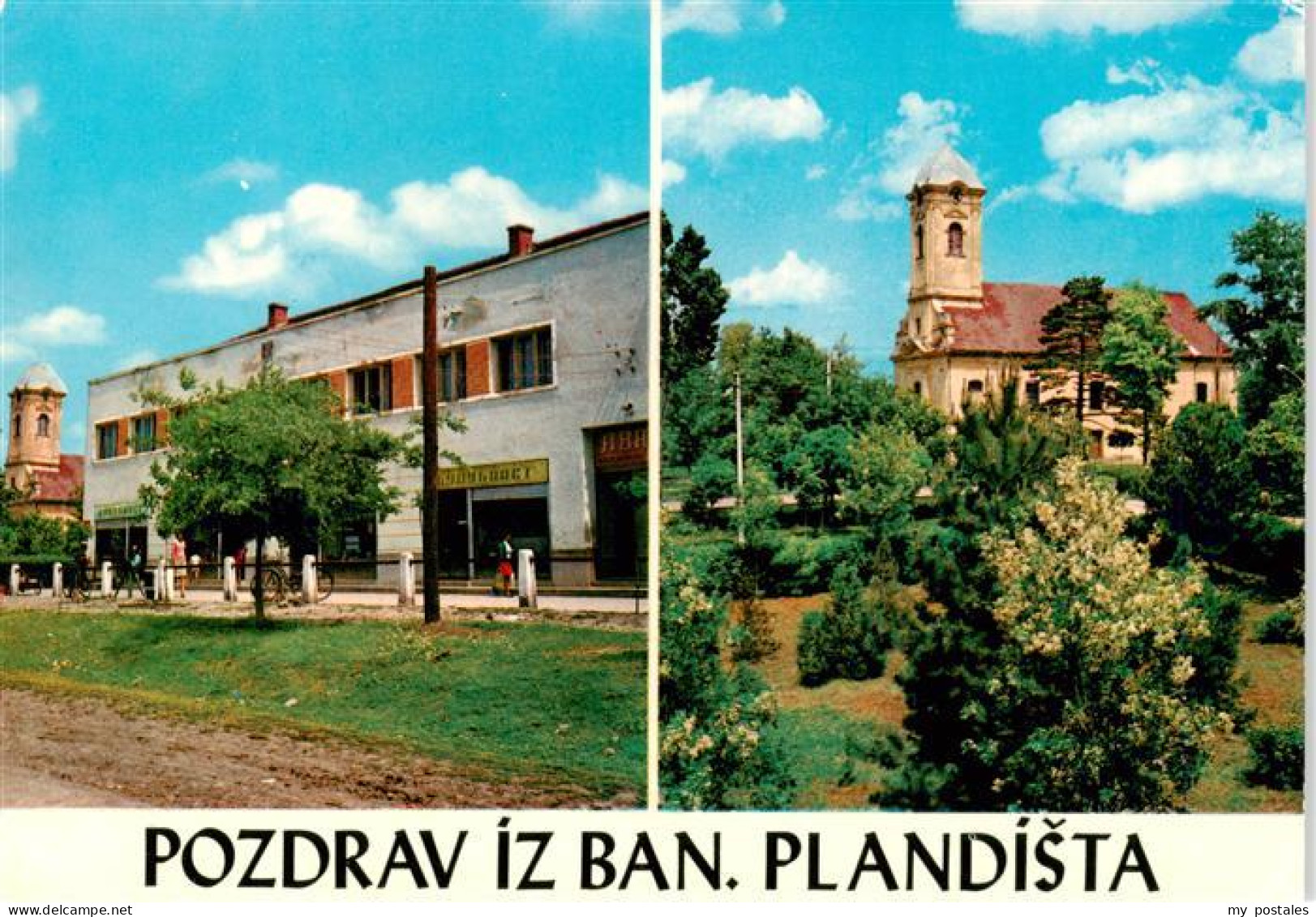 73925040 Plandista_Banja_Plandista_Bosnia Geschaeftshaus Kirche - Bosnia And Herzegovina