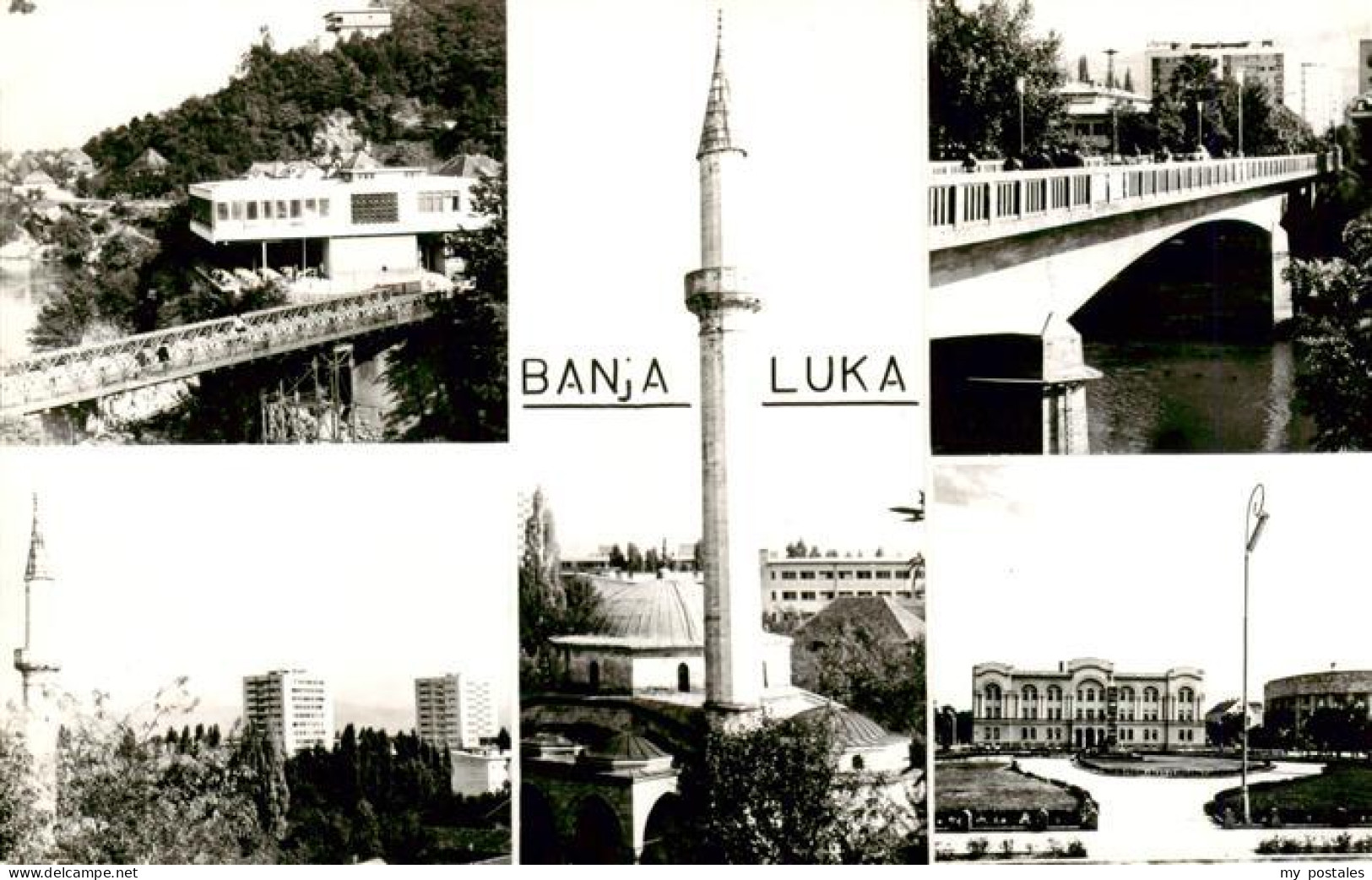 73925034 Banja_Luka_Banjaluka_Bosnia Teilansichten Minarett Bruecke Schloss - Bosnia And Herzegovina