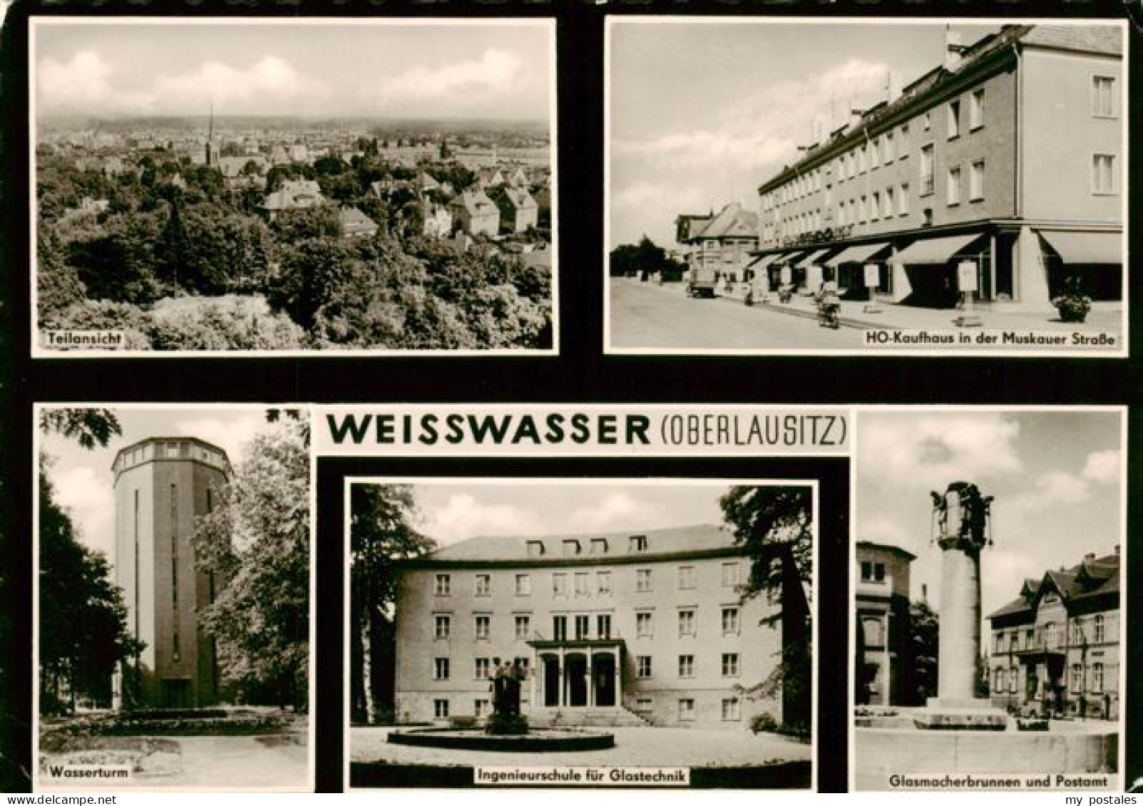 73924921 Weisswasser__Oberlausitz Teilansicht HO-Kaufhaus Muskauer Strasse Wasse - Weisswasser (Oberlausitz)