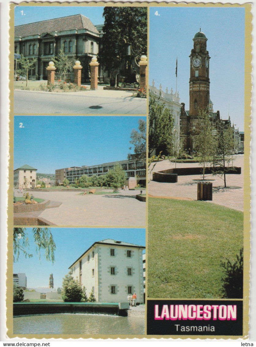 Australia TASMANIA TAS Multiviews Buildings LAUNCESTON Douglas DS172RP Postcard C1980s - Lauceston