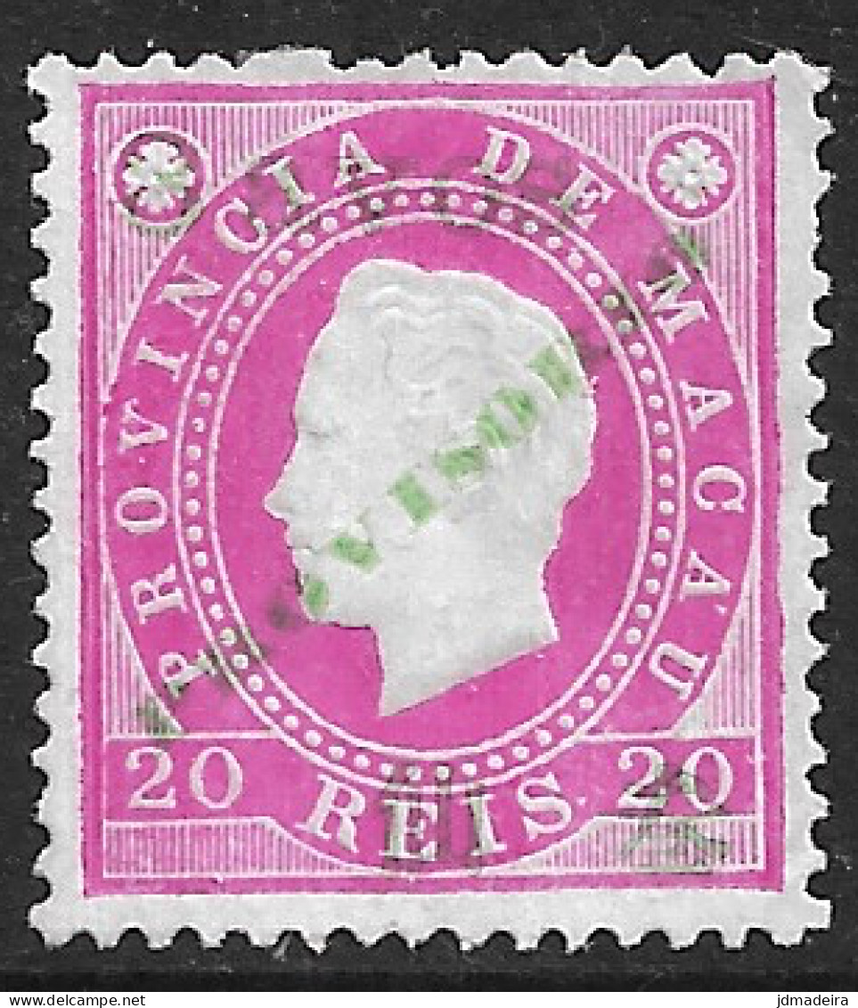 Macao Macau – 1894 King Luiz Surcharged 3 Avos Over 20 Réis Mint Stamp - Ongebruikt