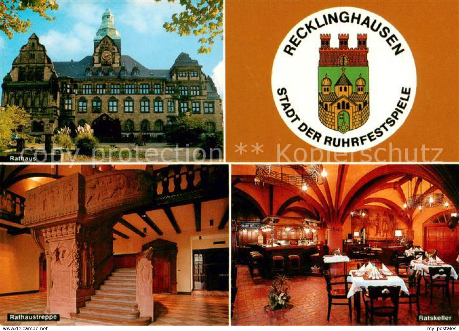 73815604 Recklinghausen Westfalen Rathaus Rathaustreppe Ratskeller Recklinghause - Recklinghausen