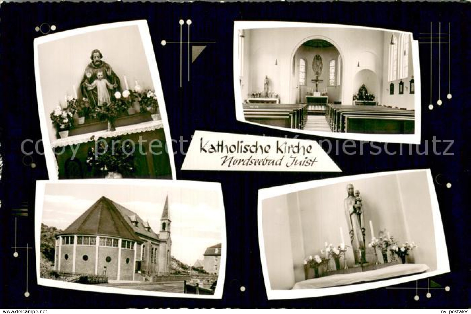 73778144 Juist Nordseebad Kath Kirche Altar Inneres  Juist Nordseebad - Juist
