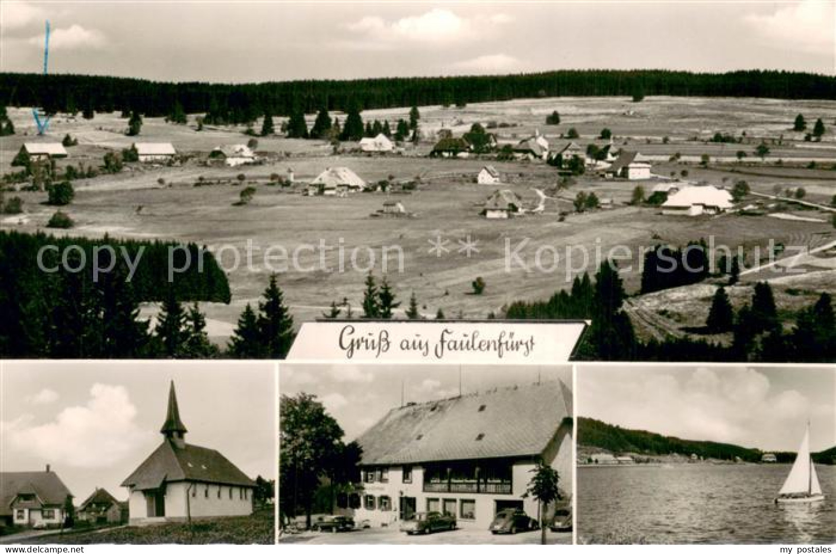 73778059 Faulenfuerst Schluchsee Panorama Kapelle Gasthaus Roessle Schluchsee  - Schluchsee