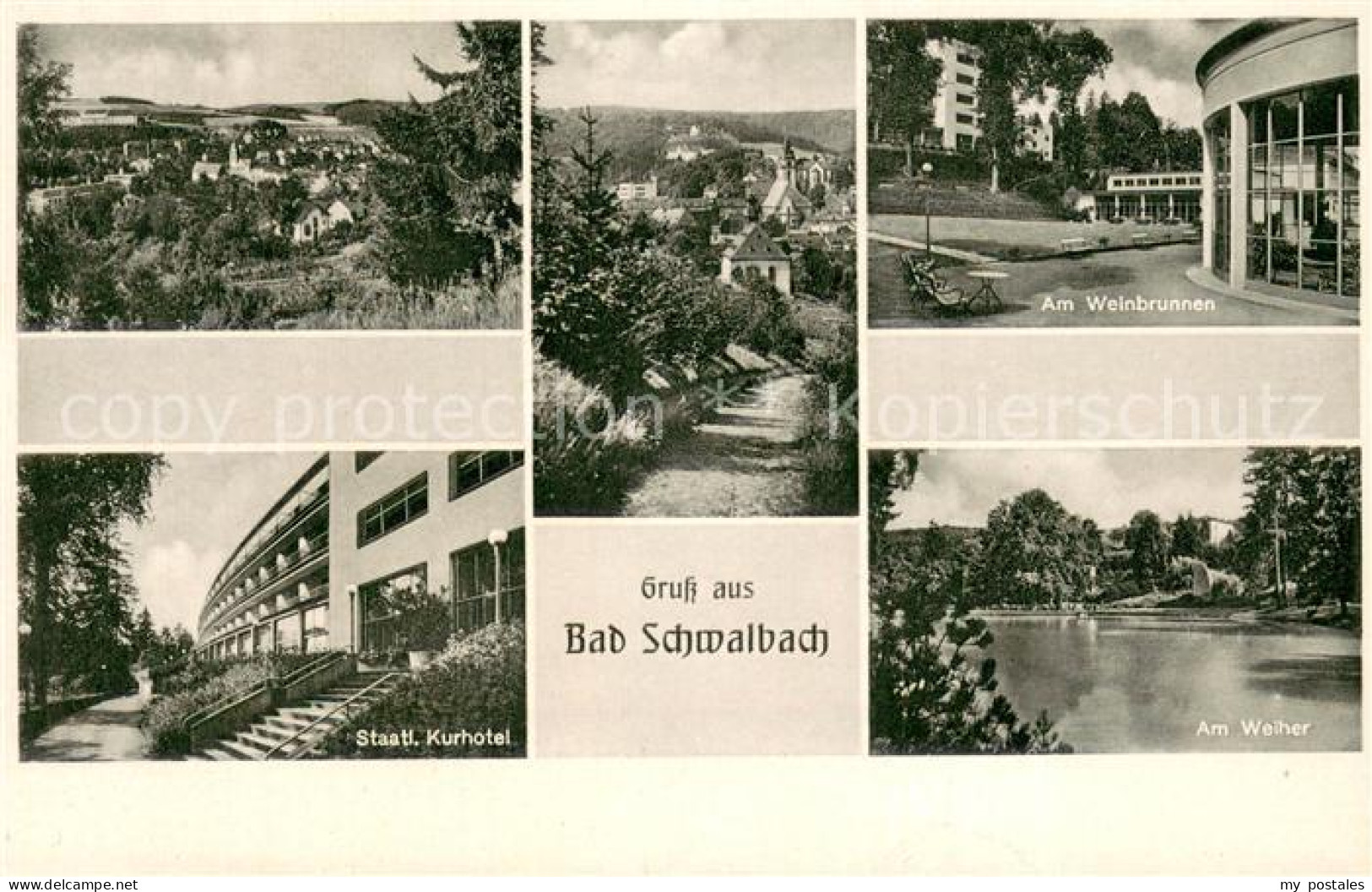 73778000 Bad Schwalbach Panorama Kurort Weinbrunnen Weiher Kurhotel Bad Schwalba - Bad Schwalbach