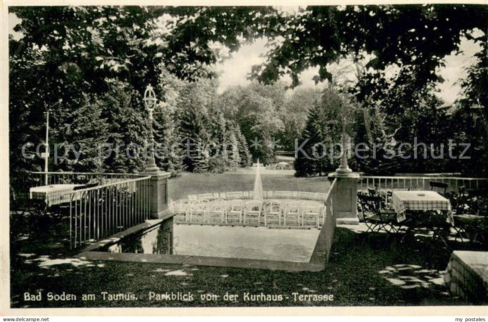 73777979 Bad Soden  Taunus Parkblick Von Der Kurhaus Terrasse  - Bad Soden