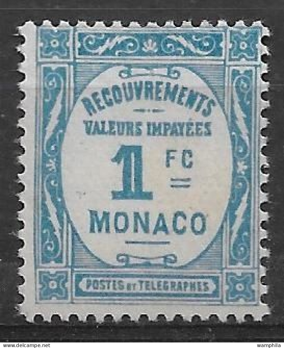 Monaco. Taxe N°27 * Cote 110€. - Postage Due