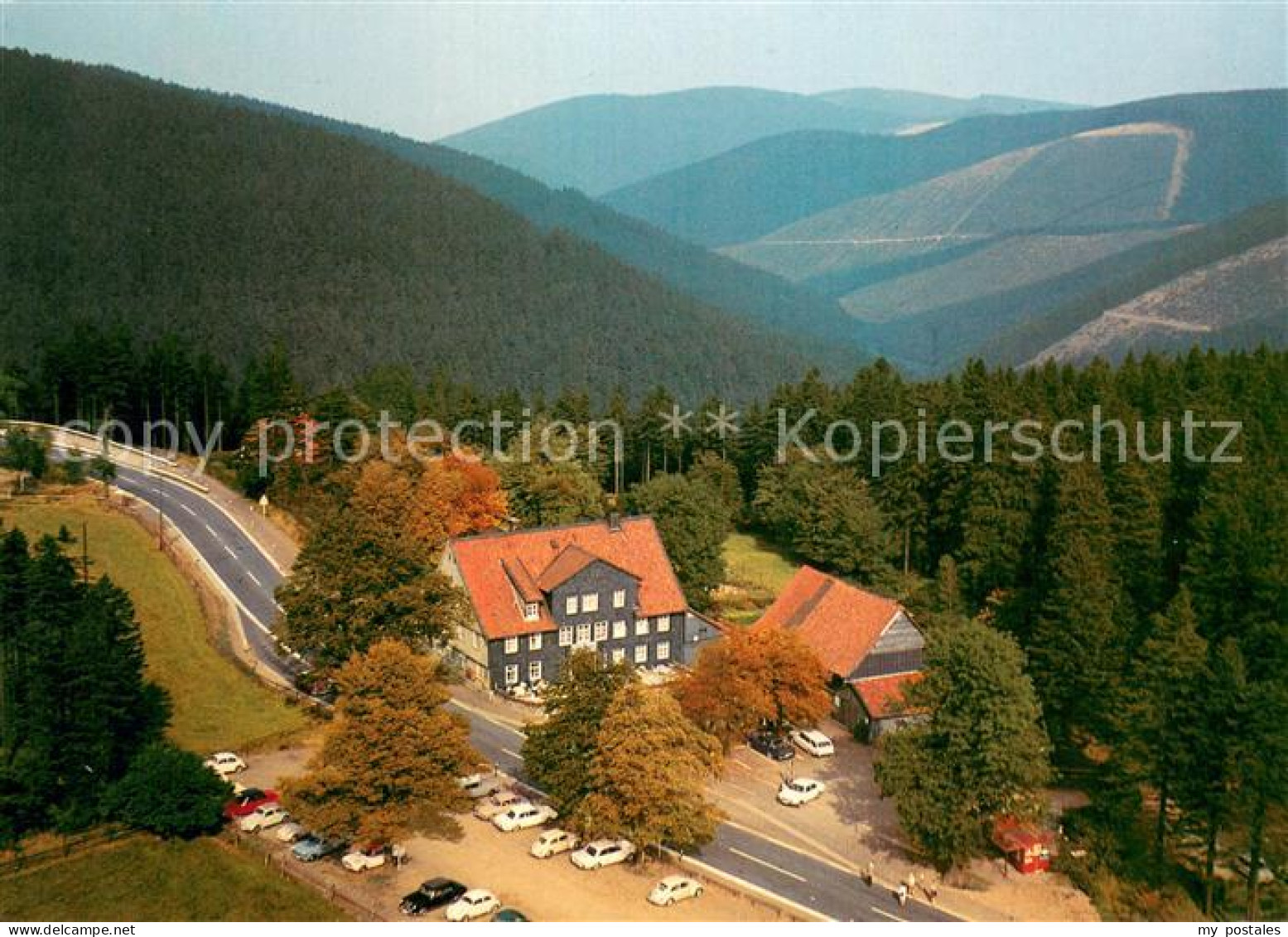 73741526 Oberharz Region Berggasthaus Zum Auerhahn Fliegeraufnahme Oberharz Regi - Harzgerode