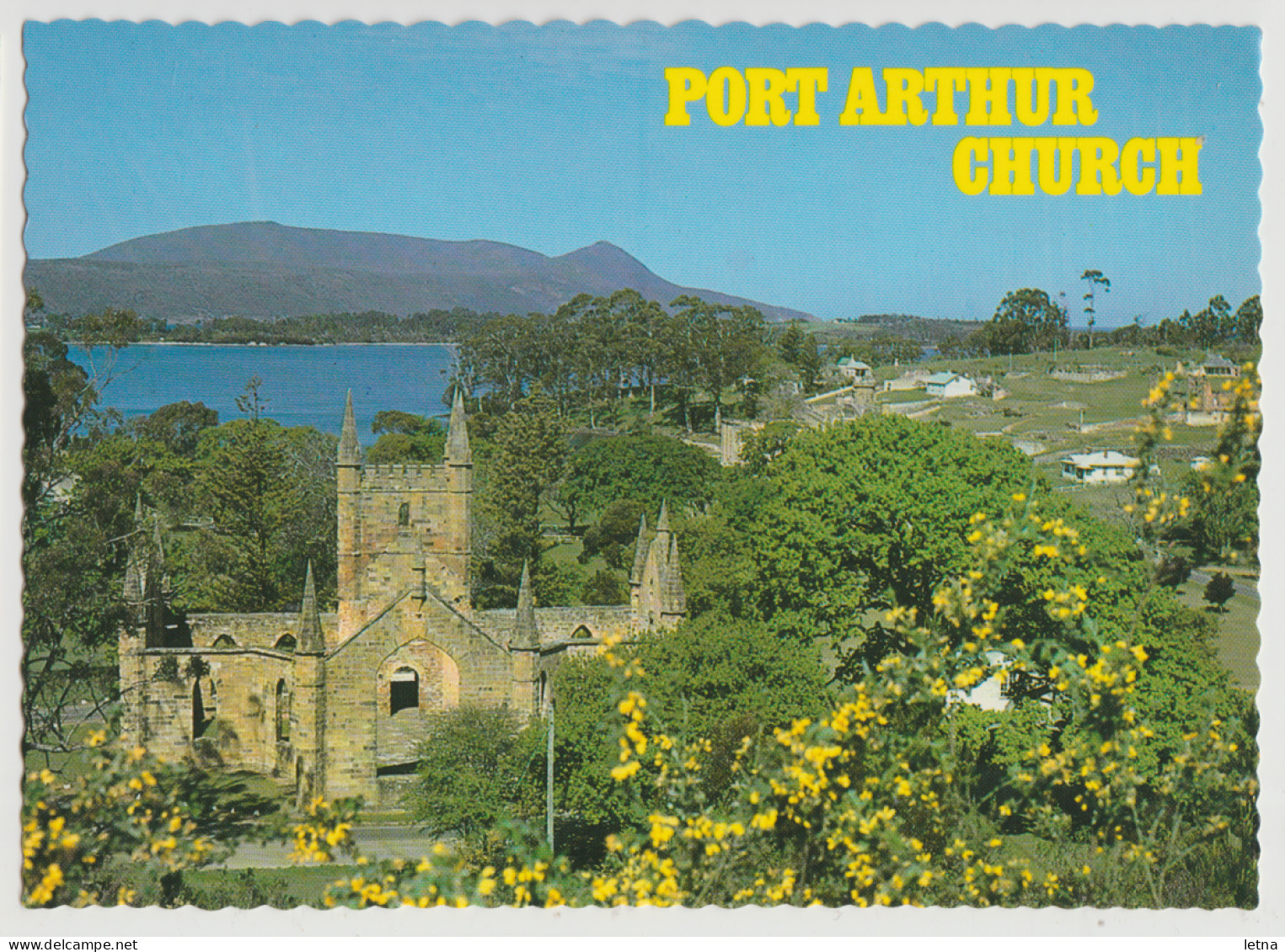 Australia TASMANIA TAS Prison Convict Church Ruins PORT ARTHUR Douglas DS272 C1970s Postcard 1 - Port Arthur