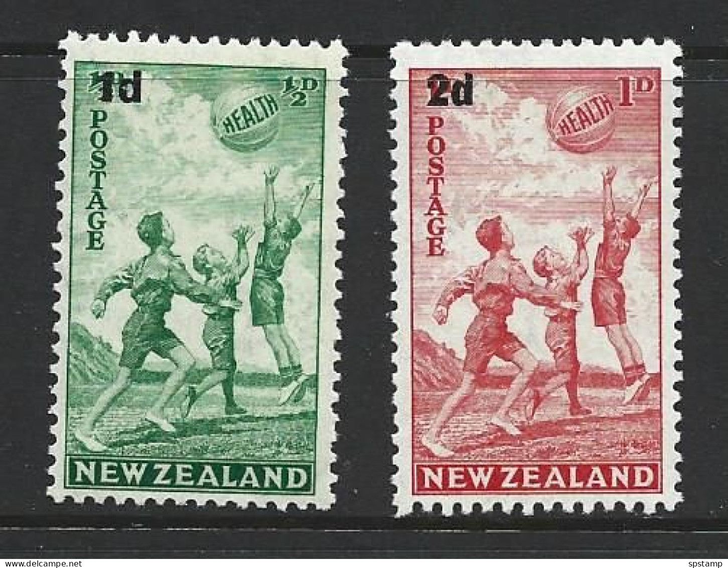 New Zealand 1939 Health Charity Issue Surcharge Set Of 2 MLH - Neufs