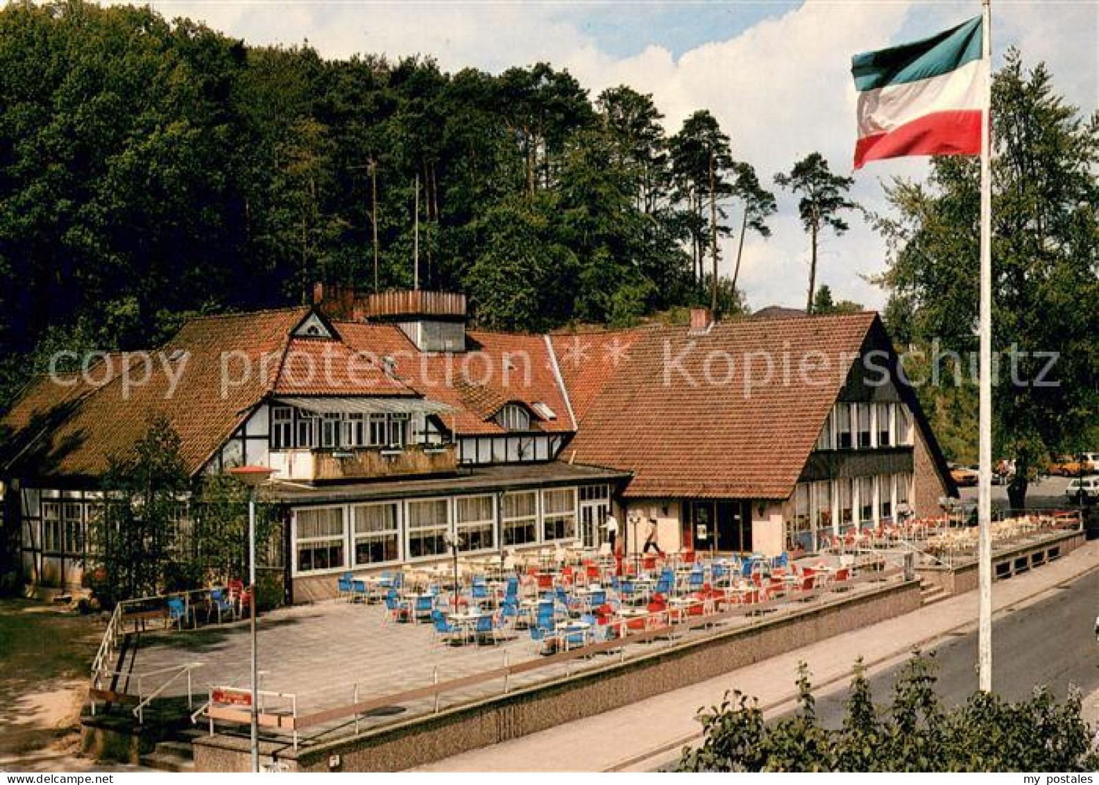 73721812 Hitzacker Elbe Hotel Restaurant Waldfrieden Terrasse Hitzacker Elbe - Hitzacker