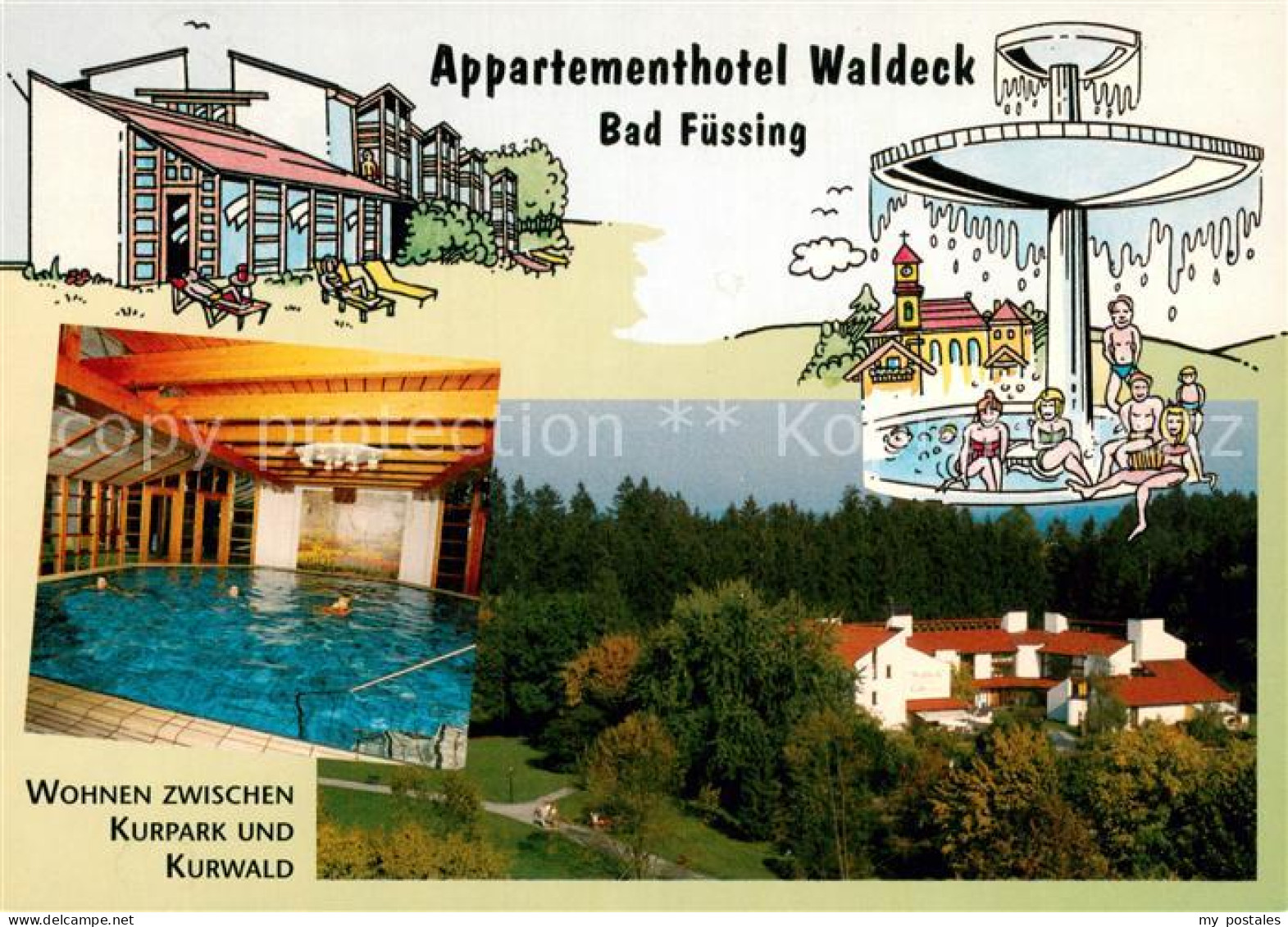 73721477 Bad Fuessing Appartementhotel Waldeck Hallenbad Brunnen Bad Fuessing - Bad Fuessing