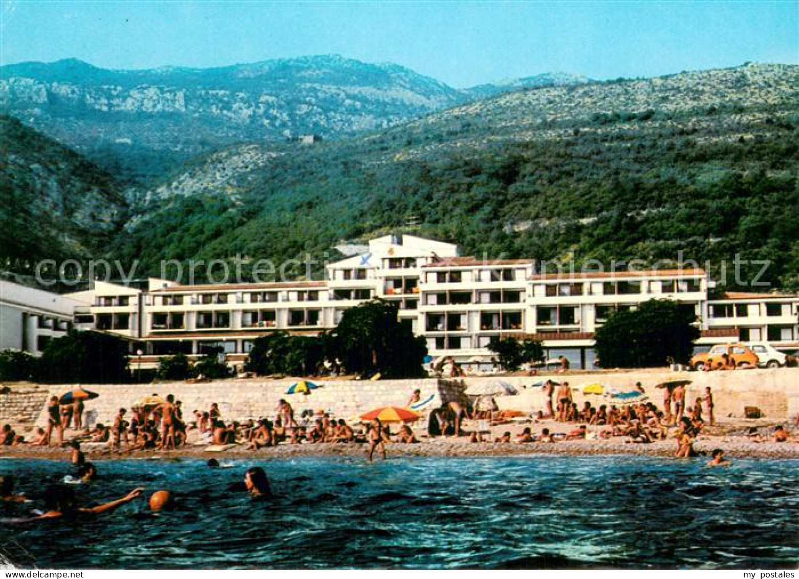 73721372 Petrovac Na Moru Hotel Palas Strand Ansicht Vom Meer Aus Petrovac Na Mo - Montenegro