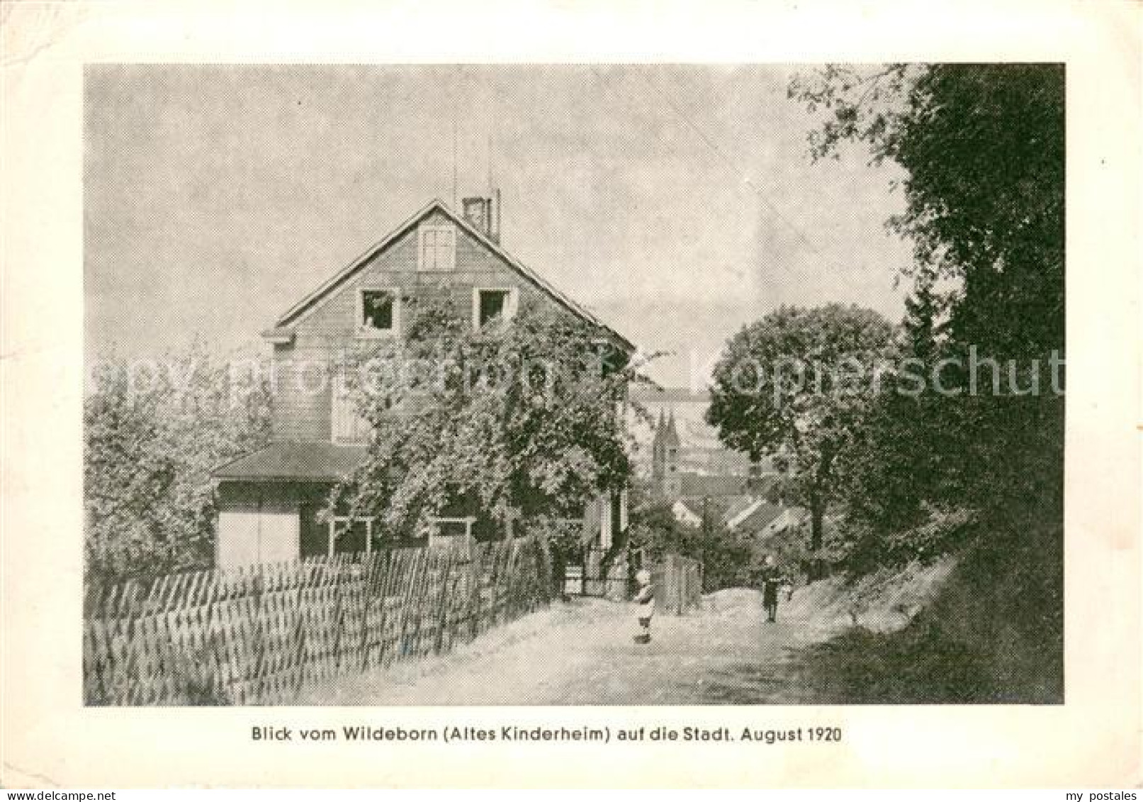 73702626 Schwelm Blick Vom Wildebron Kinderheim Auf Stadt 1920 Schwelm - Schwelm