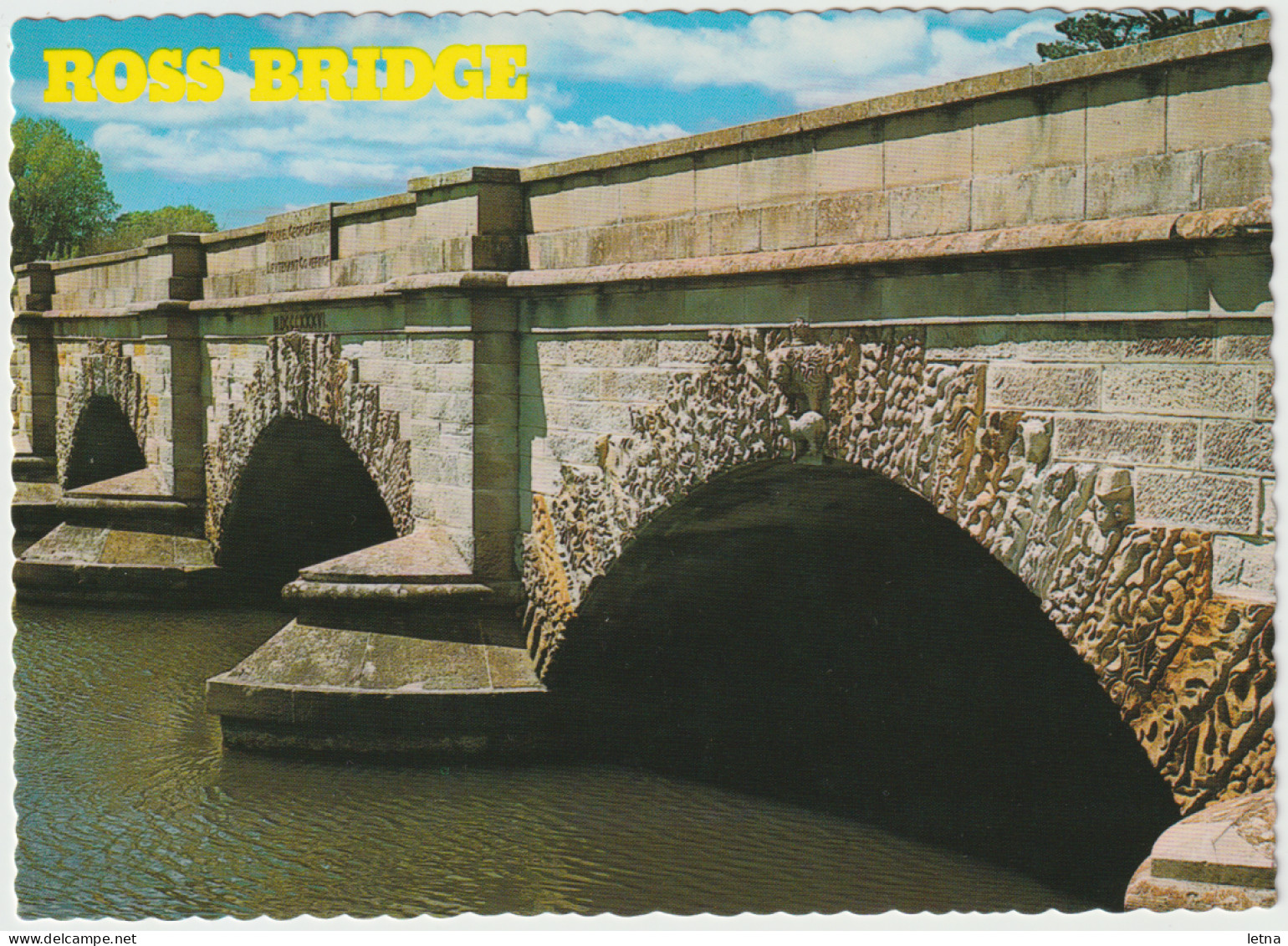 Australia TASMANIA TAS Convict Built Historic Sandstone Bridge ROSS Douglas DS277 Postcard C1970s - Otros & Sin Clasificación