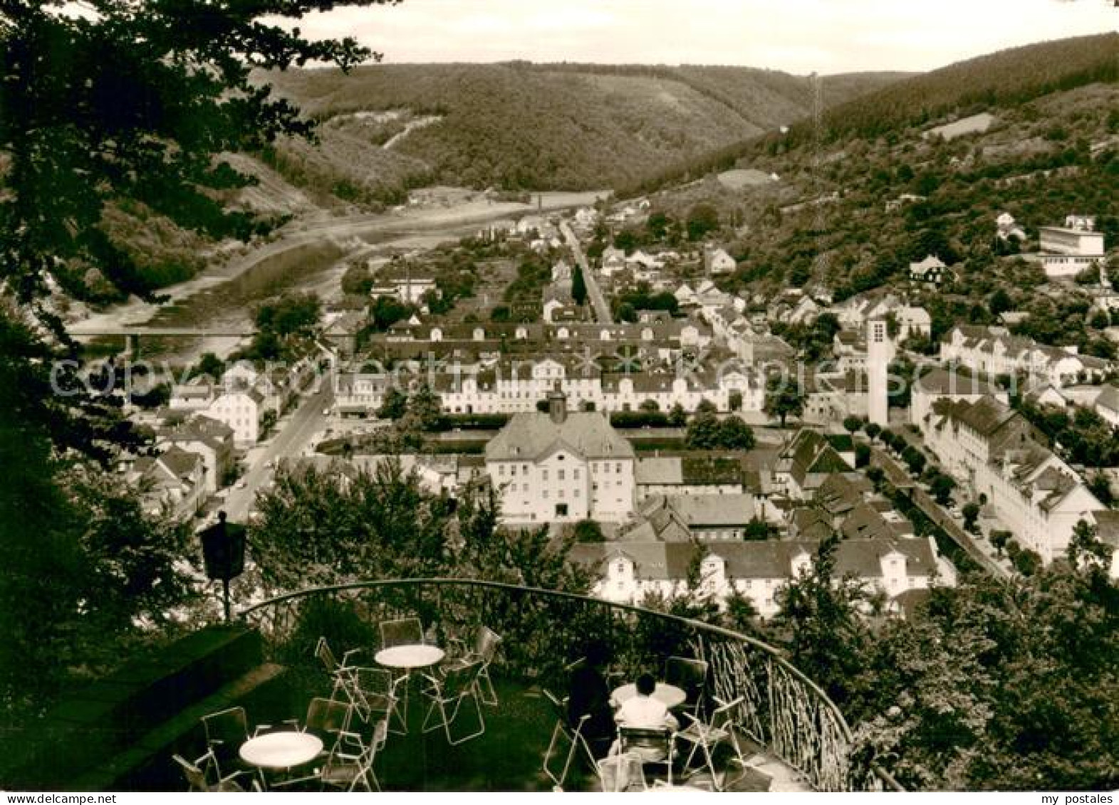 73702567 Carlshafen Blick Vom Bergrestaurant Juliushoehe  Carlshafen - Bad Karlshafen