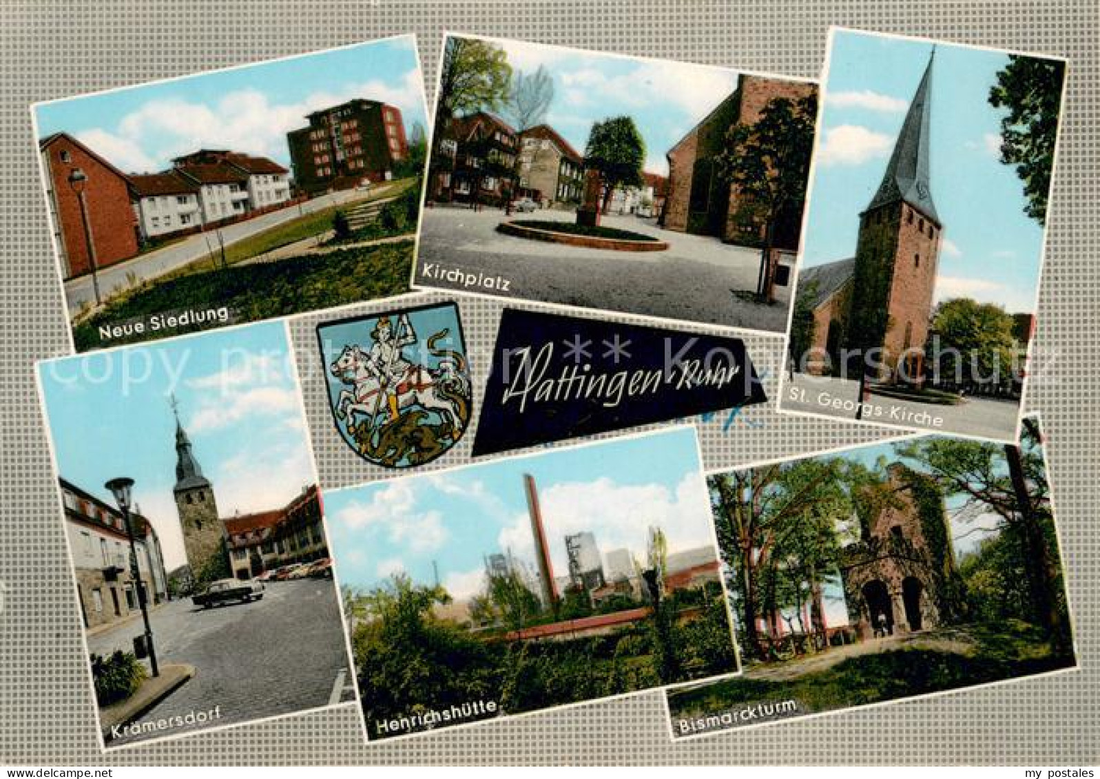 73702544 Hattingen Ruhr Bismarckturm St.Georg Kirche Kraemersdorf Henrichshuette - Hattingen