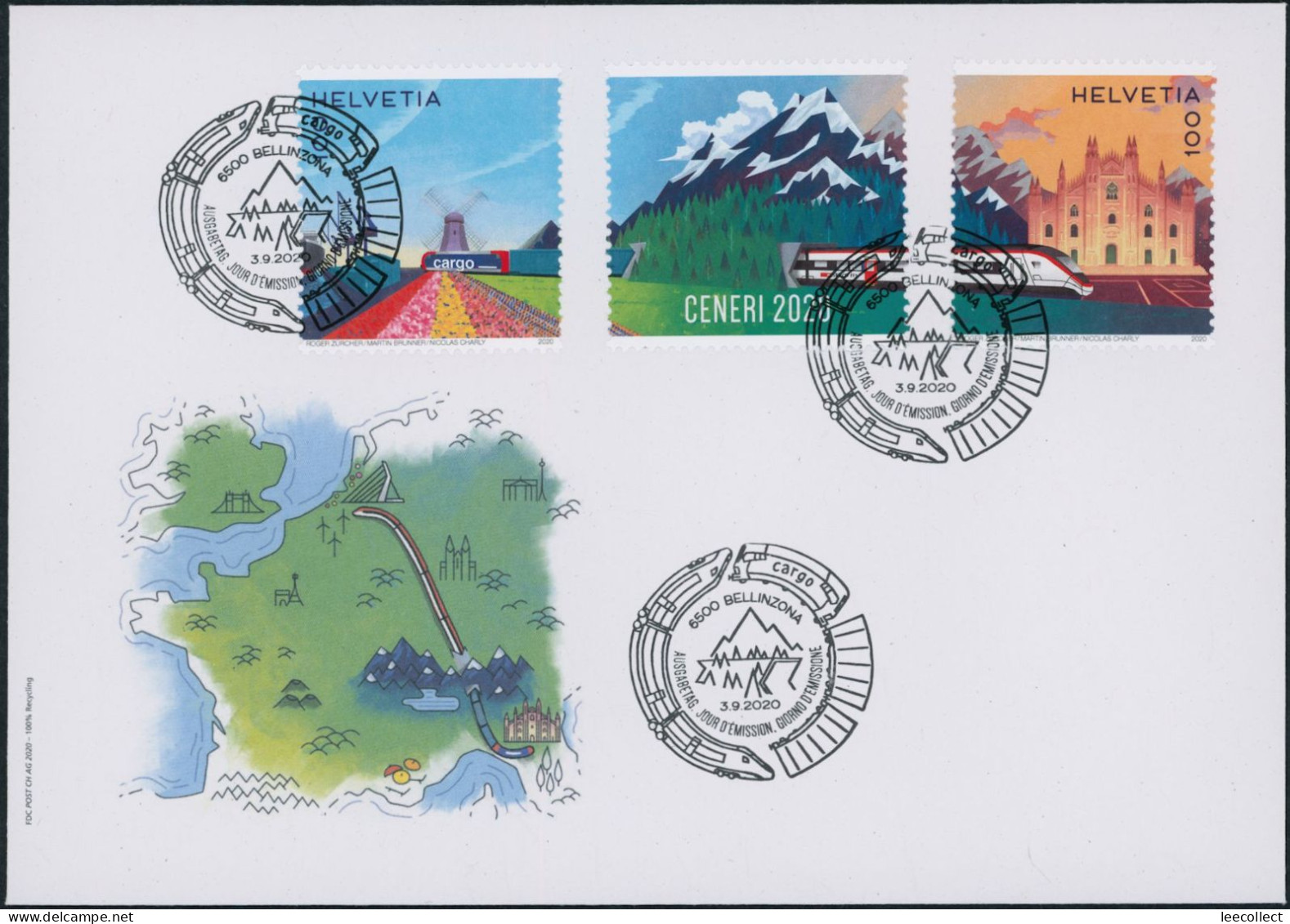 Suisse - 2020 - Ceneri - Ersttagsbrief FDC ET - Briefe U. Dokumente