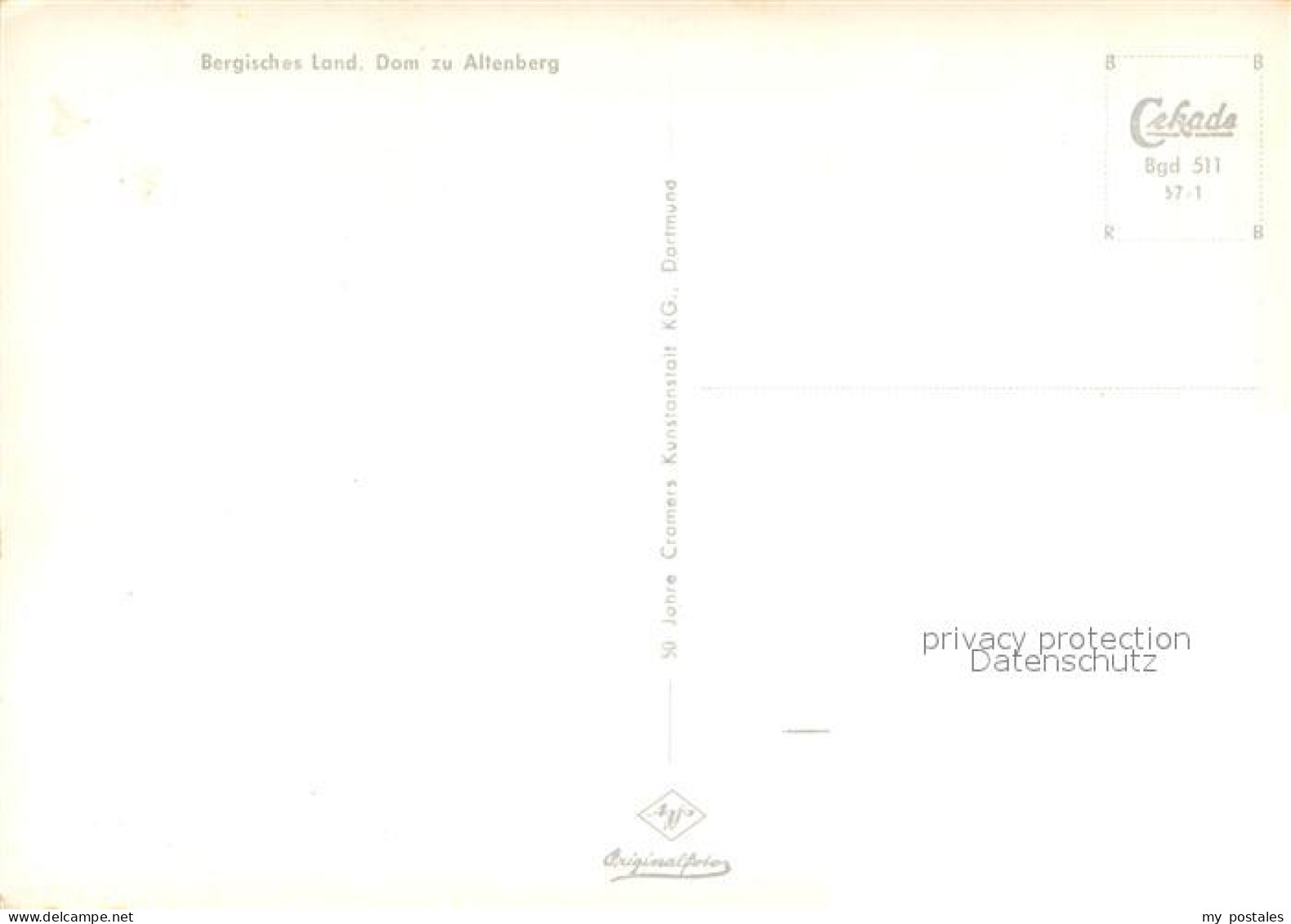 73684962 Altenberger Dom Im Bergischen Land Fliegeraufnahme  - Te Identificeren