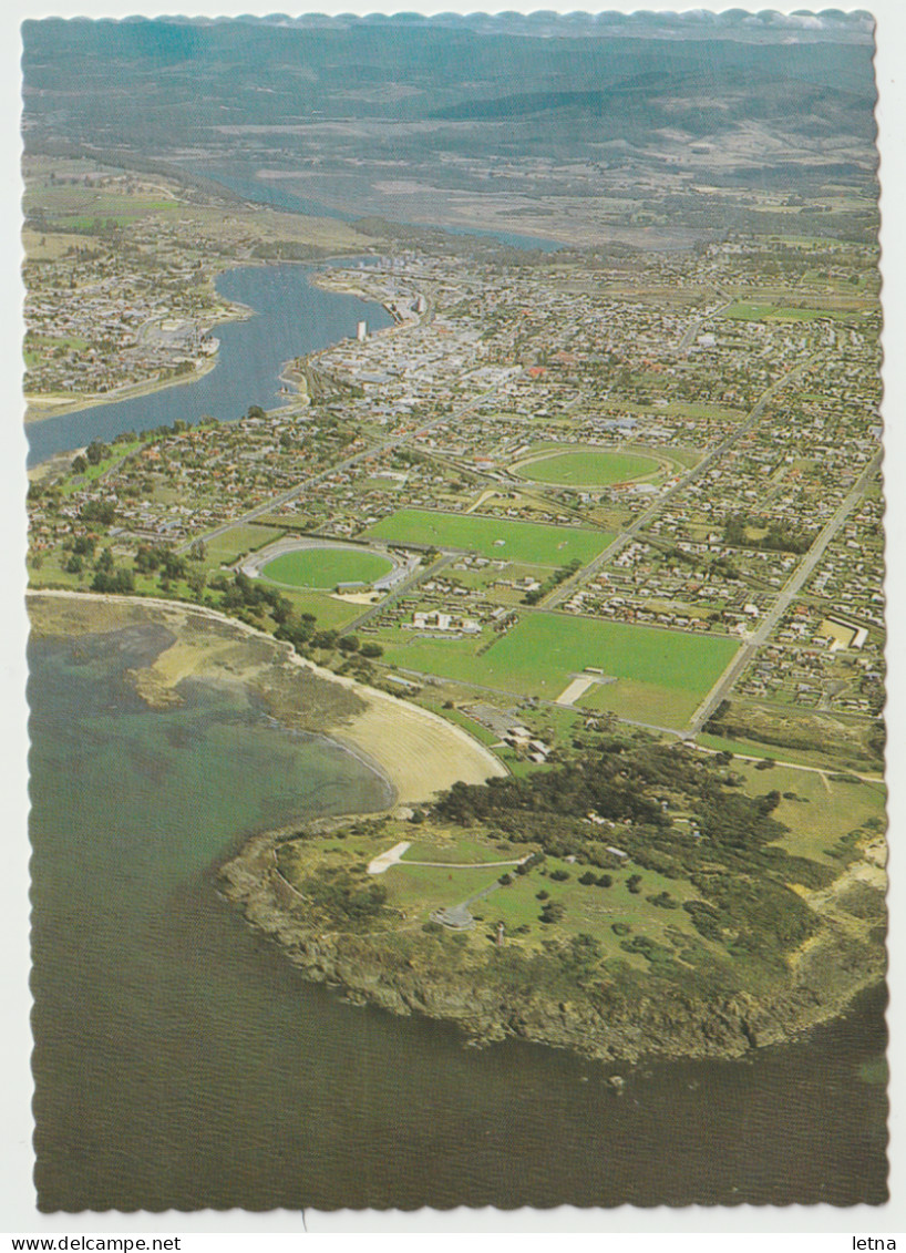 Australia TASMANIA TAS Aerial View Of DEVONPORT Douglas DS281 C1970s Postcard 2 - Altri & Non Classificati