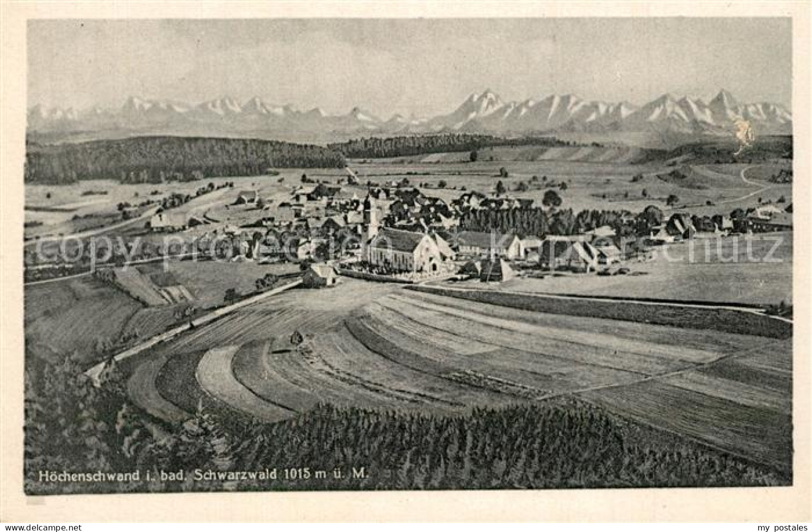 73576115 Hoechenschwand Schwarzwald Panorama Hoechenschwand - Höchenschwand