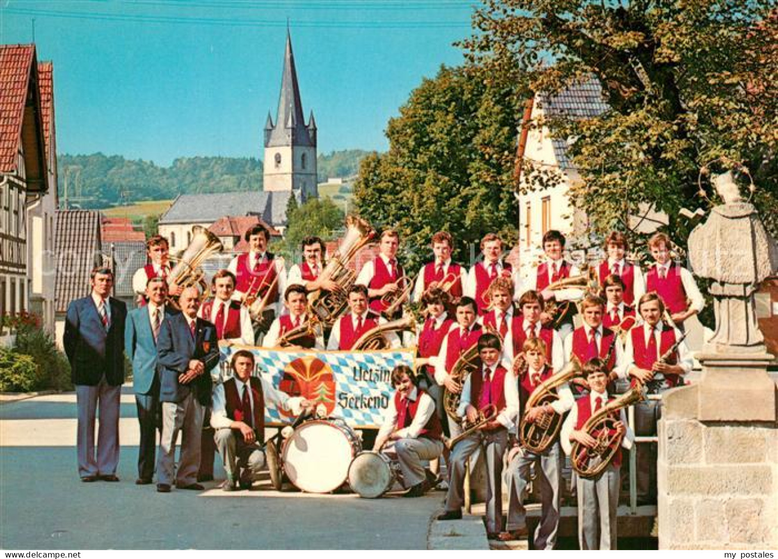 73575413 Uetzing Musikkapelle Uetzing Serkendorf Motiv Mit Kirche Uetzing - Staffelstein