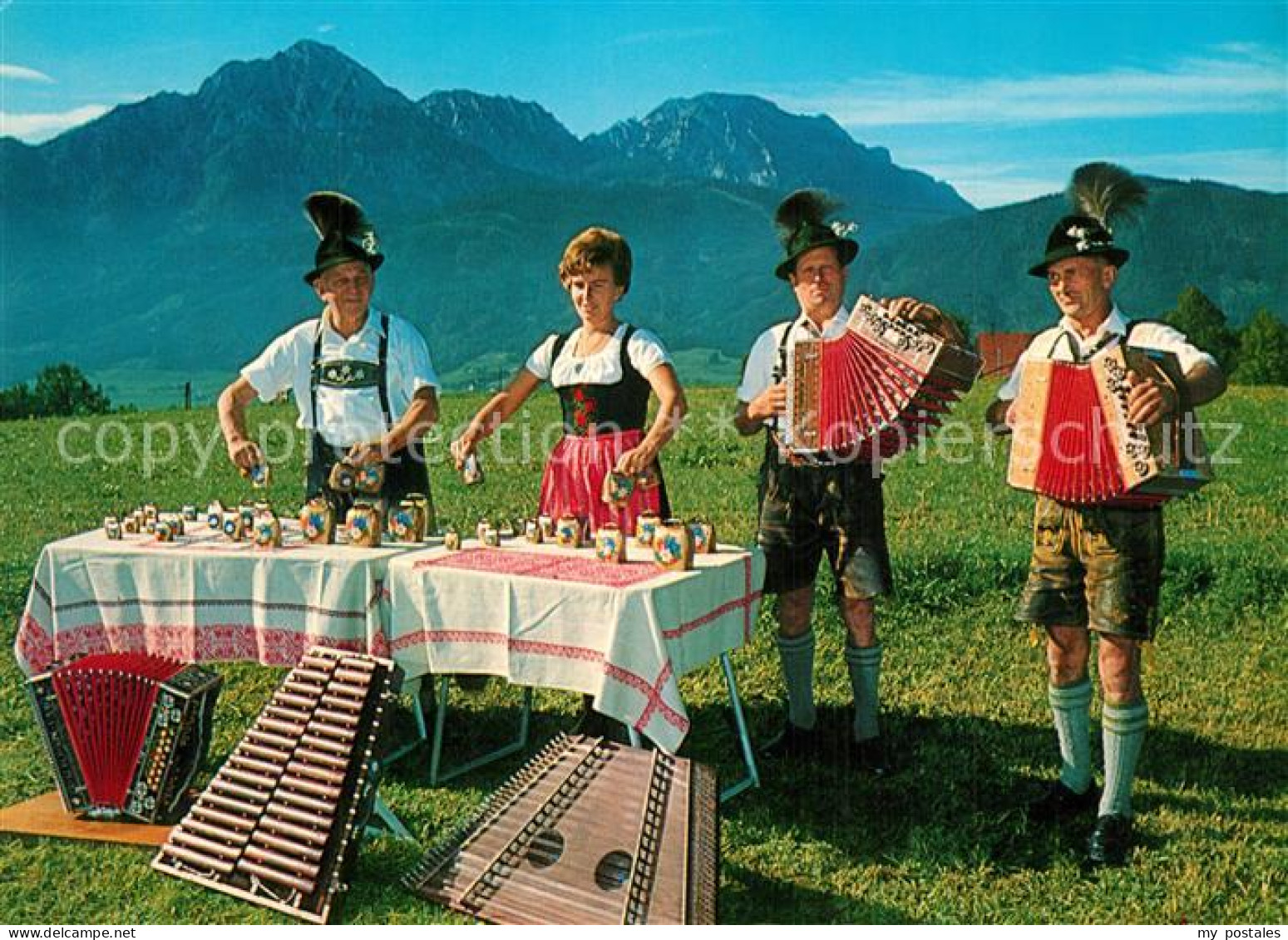 73575370 Freilassing Edelweiss Quartett Trachten Musikinstrumente Alpen Freilass - Freilassing