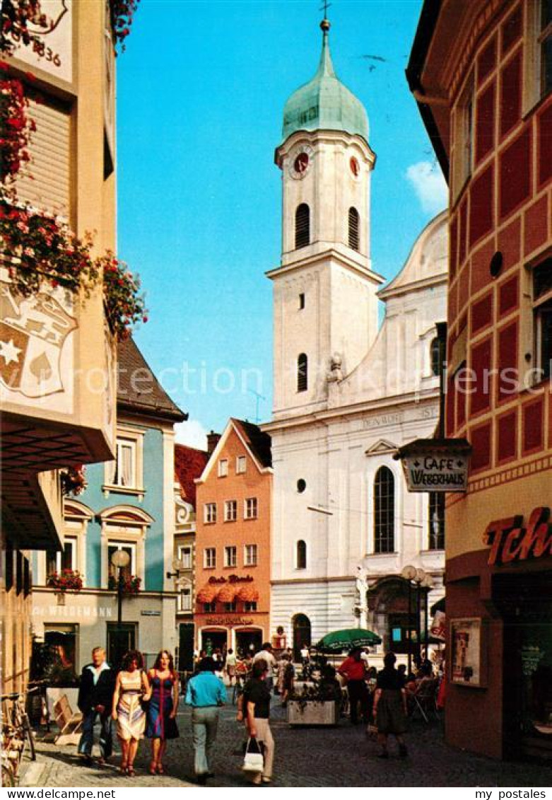 73574834 Kaufbeuren Fussgaengerzone Mit Blick Zur Dreifaltigkeitskirche Kaufbeur - Kaufbeuren